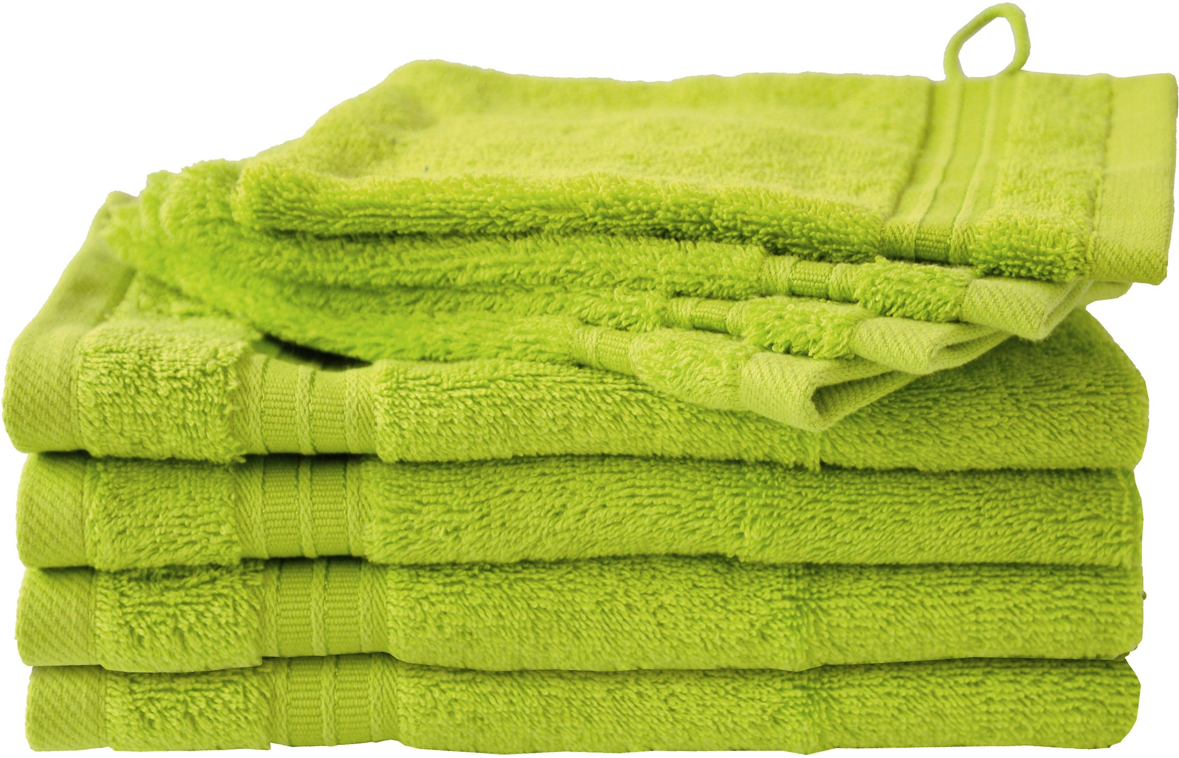 Dyckhoff Handtuch Set "Siena" Set 8 Stk. Walkfrottier in tollen Unifarben