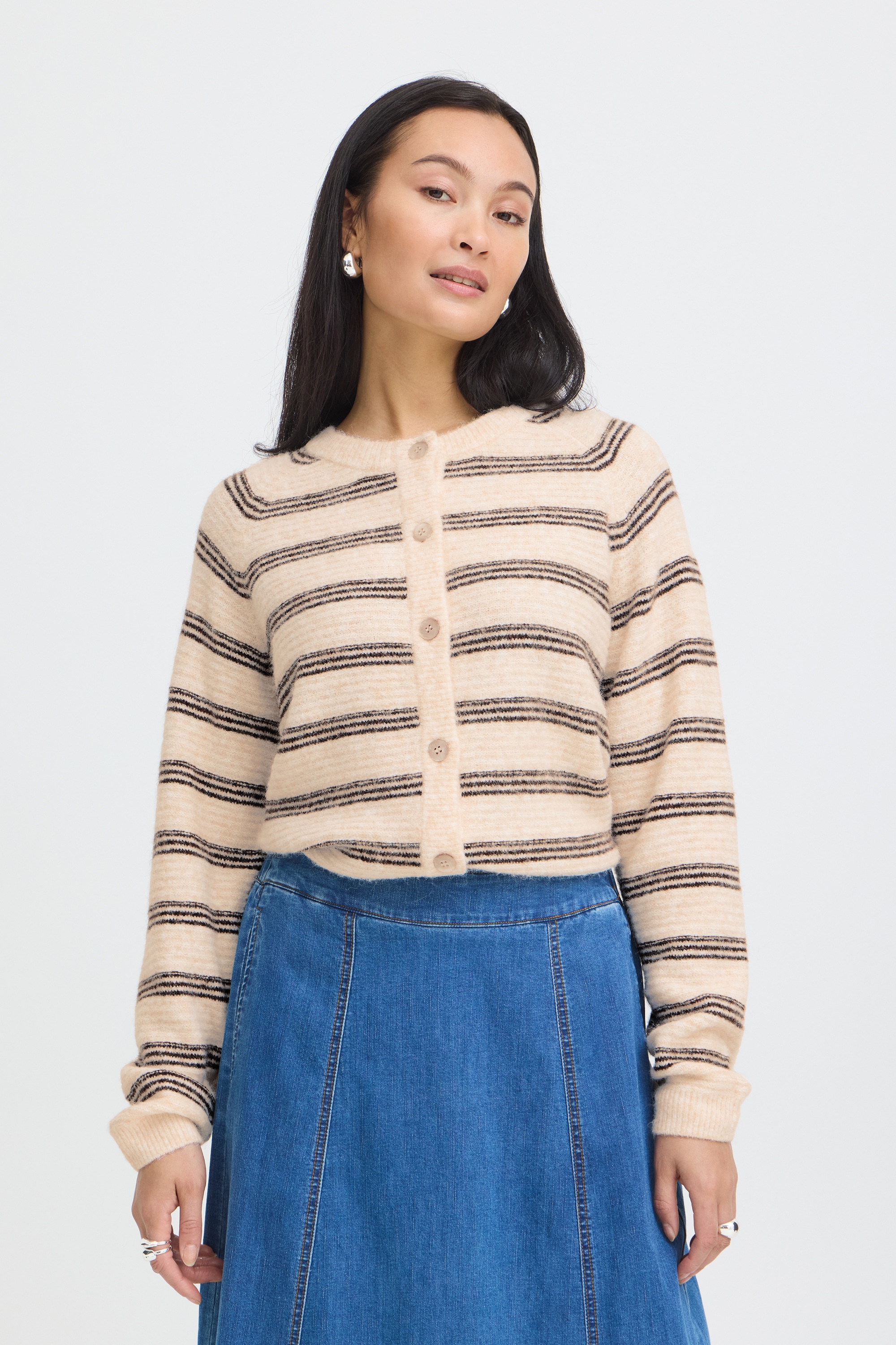 fransa Strickjacke »Damen Langarm FRKENDRA«