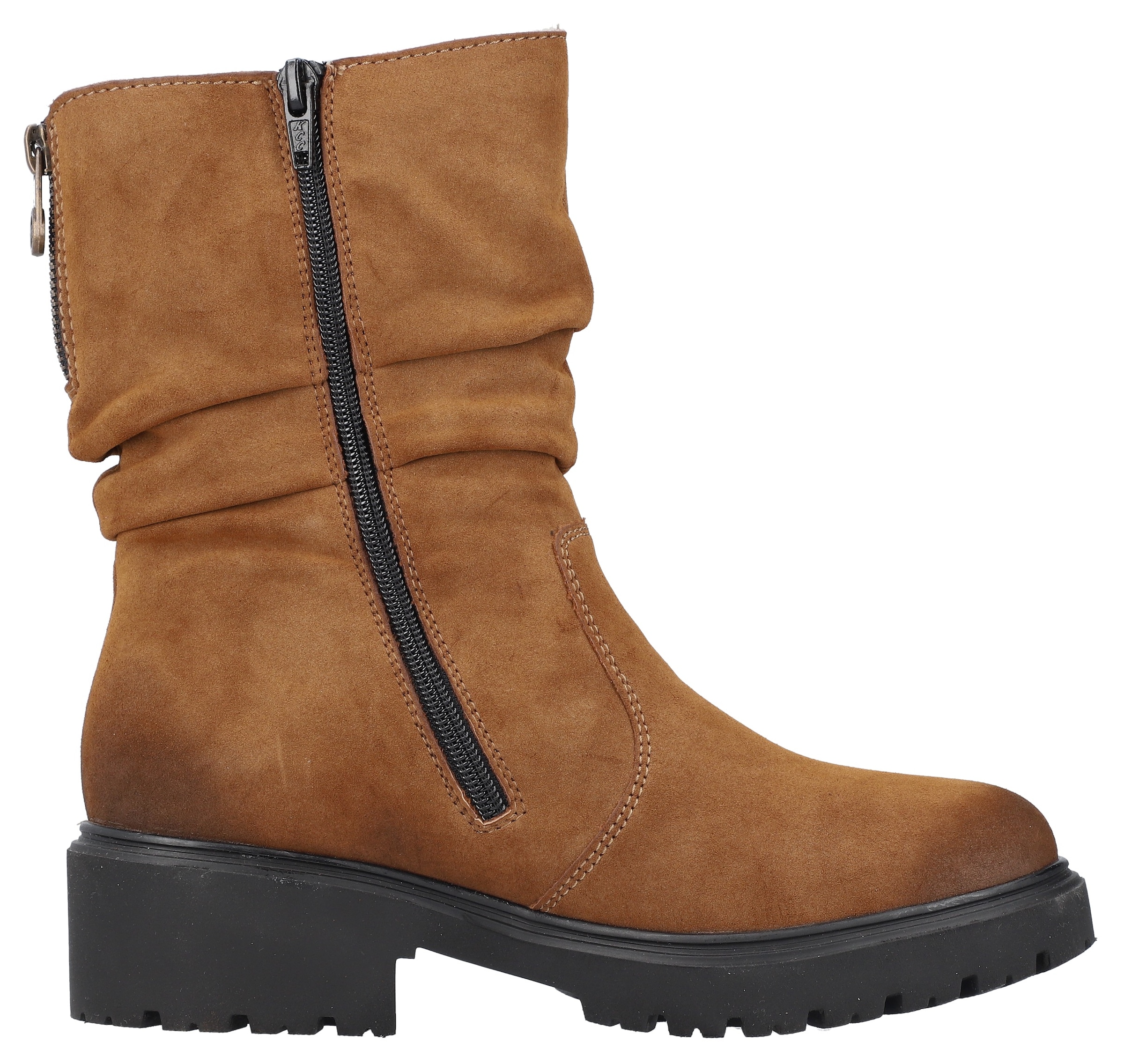 Rieker Winterstiefelette, Winterboots, Profilsohle, slouchy Schaft, mit Innenreißverschluss