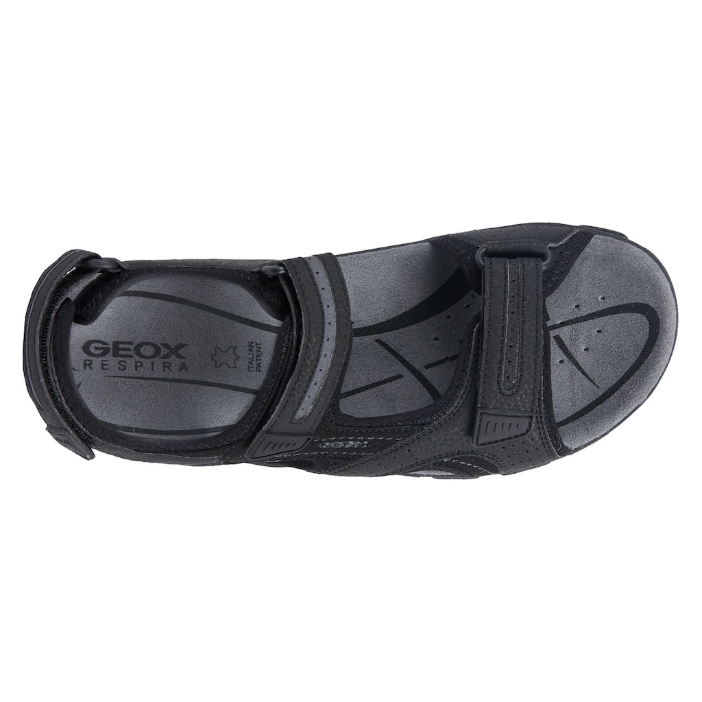 Geox Sandale »UOMO SANDAL STRADA«, Sommerschuh, Klettschuh, Outdoorsandale, im Trekking-Look