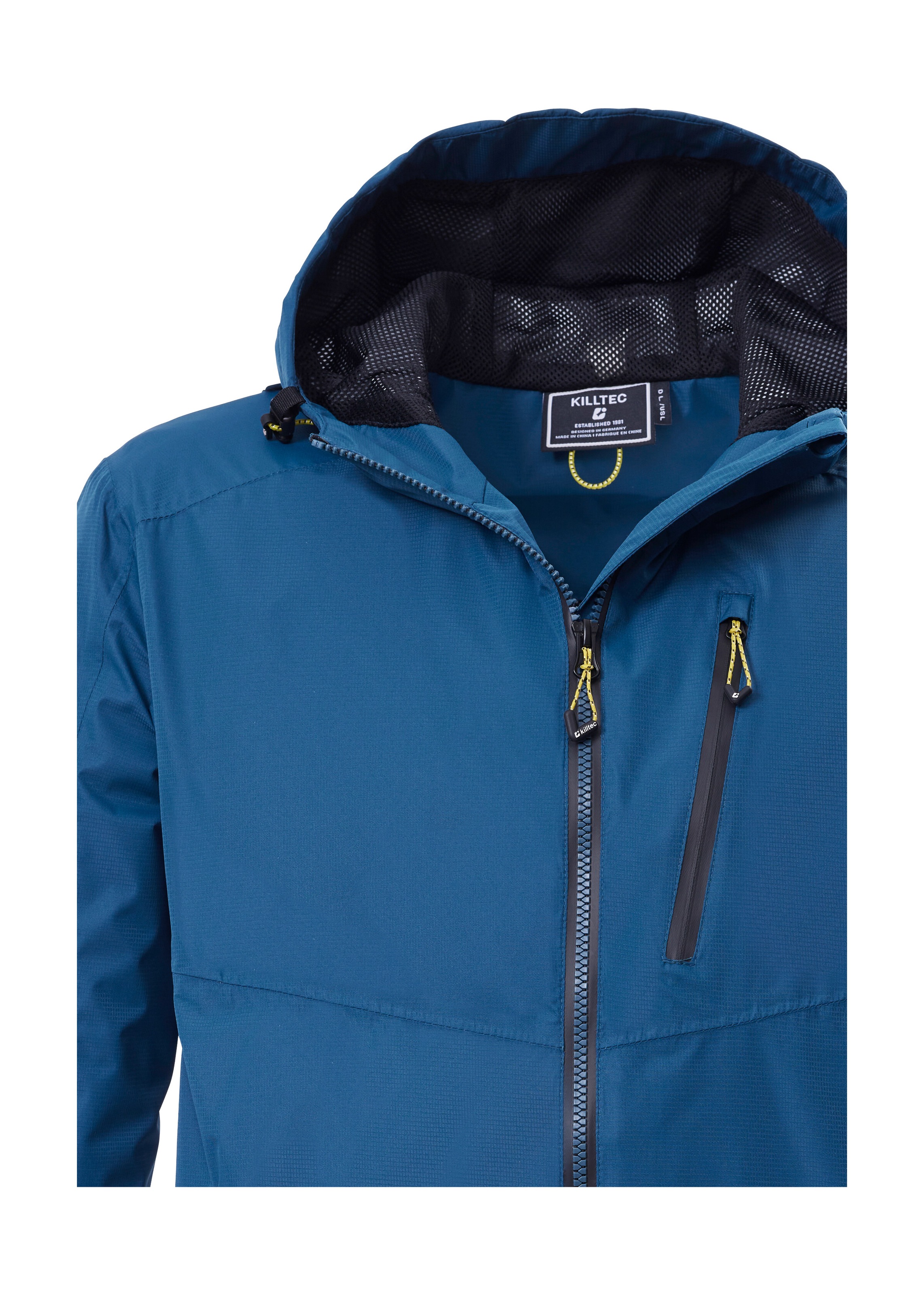 Killtec Funktionsjacke »KOS 41 MN JCKT« Wasserdichte, atmungsaktive Jacke mit verstellbarer Kapuze