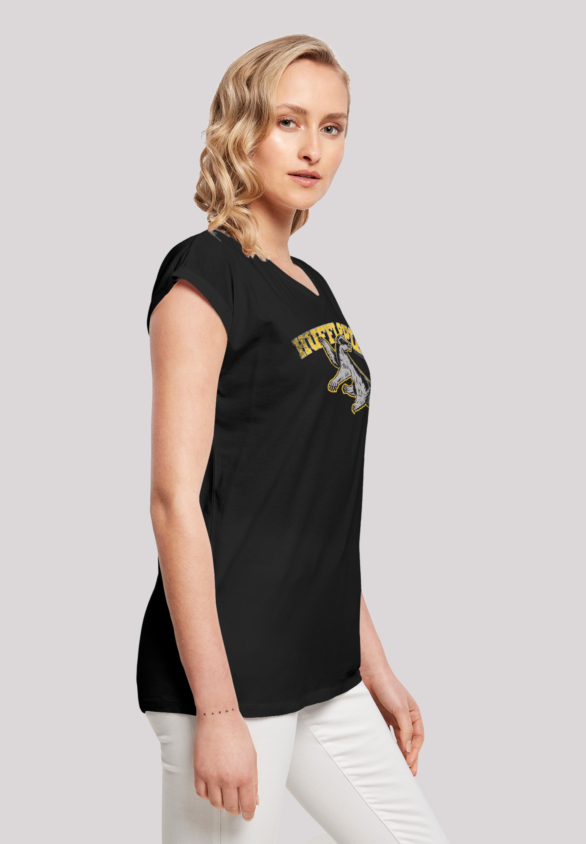 F4NT4STIC T-Shirt »Harry Potter Hufflepuff Sport Emblem«, Print