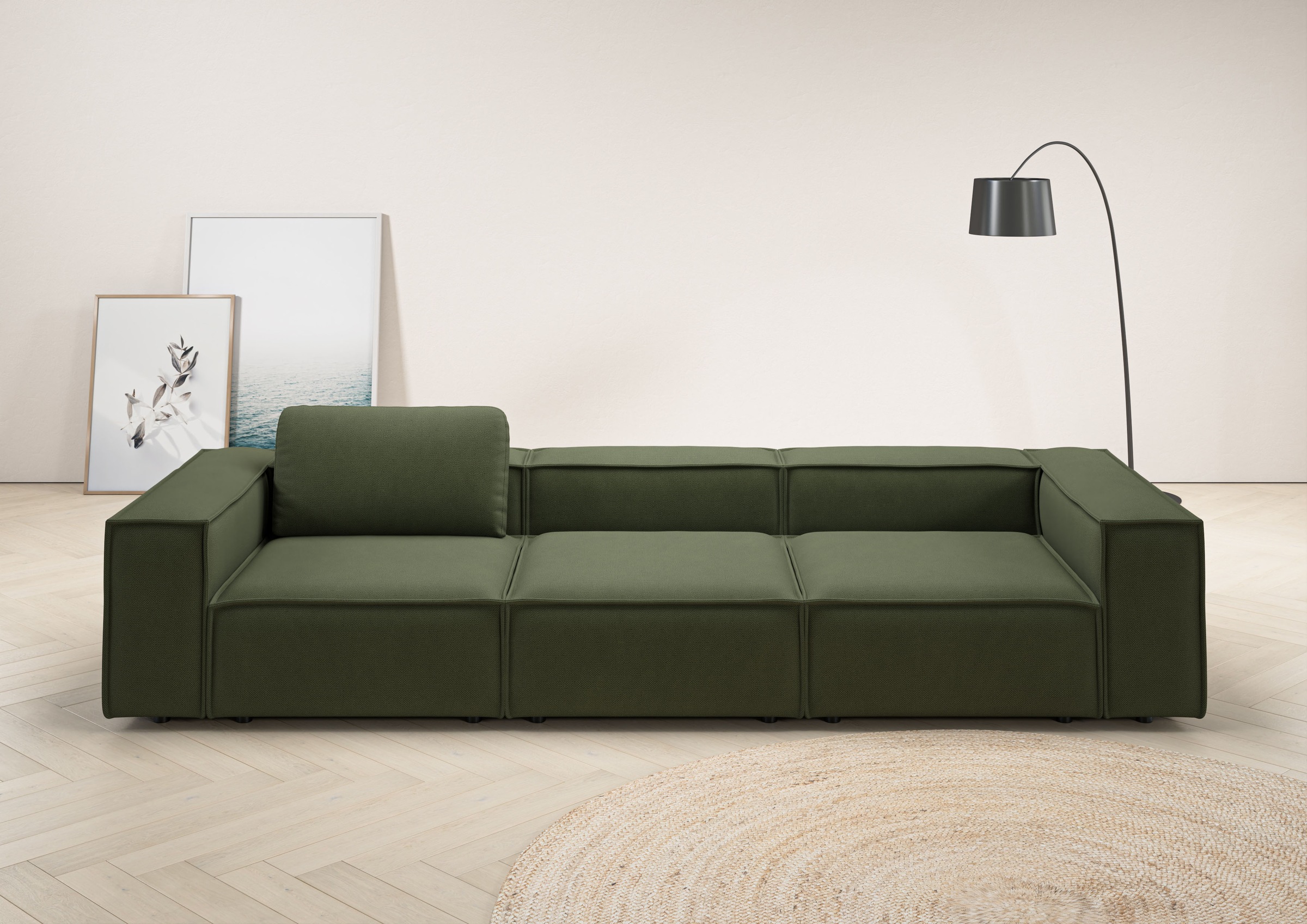 Home affaire 3,5-Sitzer "Watertown, modernes Big-Sofa XXL, 336 cm Breite, a günstig online kaufen