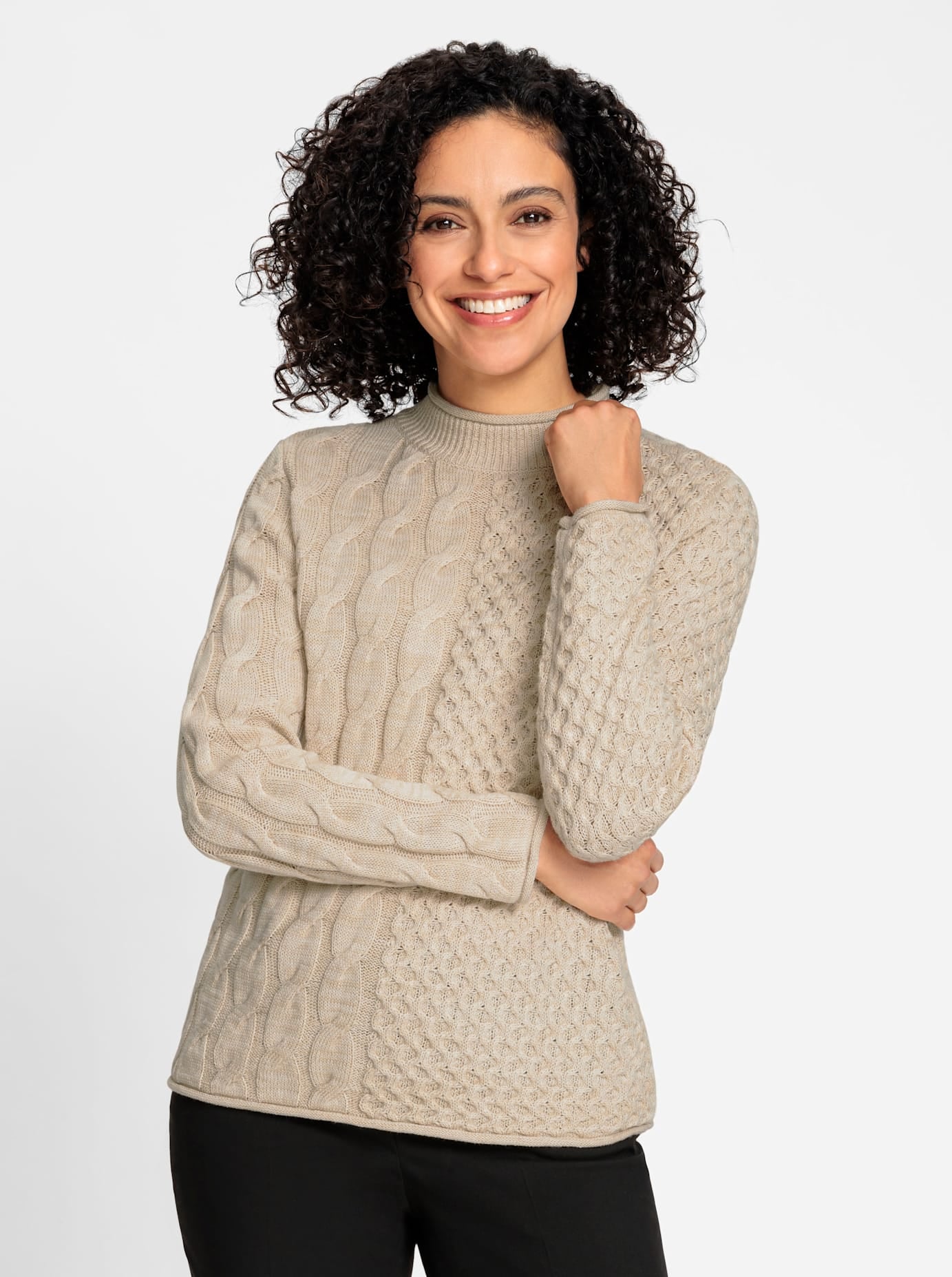 Inspirationen Stehkragenpullover "Stehkragen-Pullover" günstig online kaufen