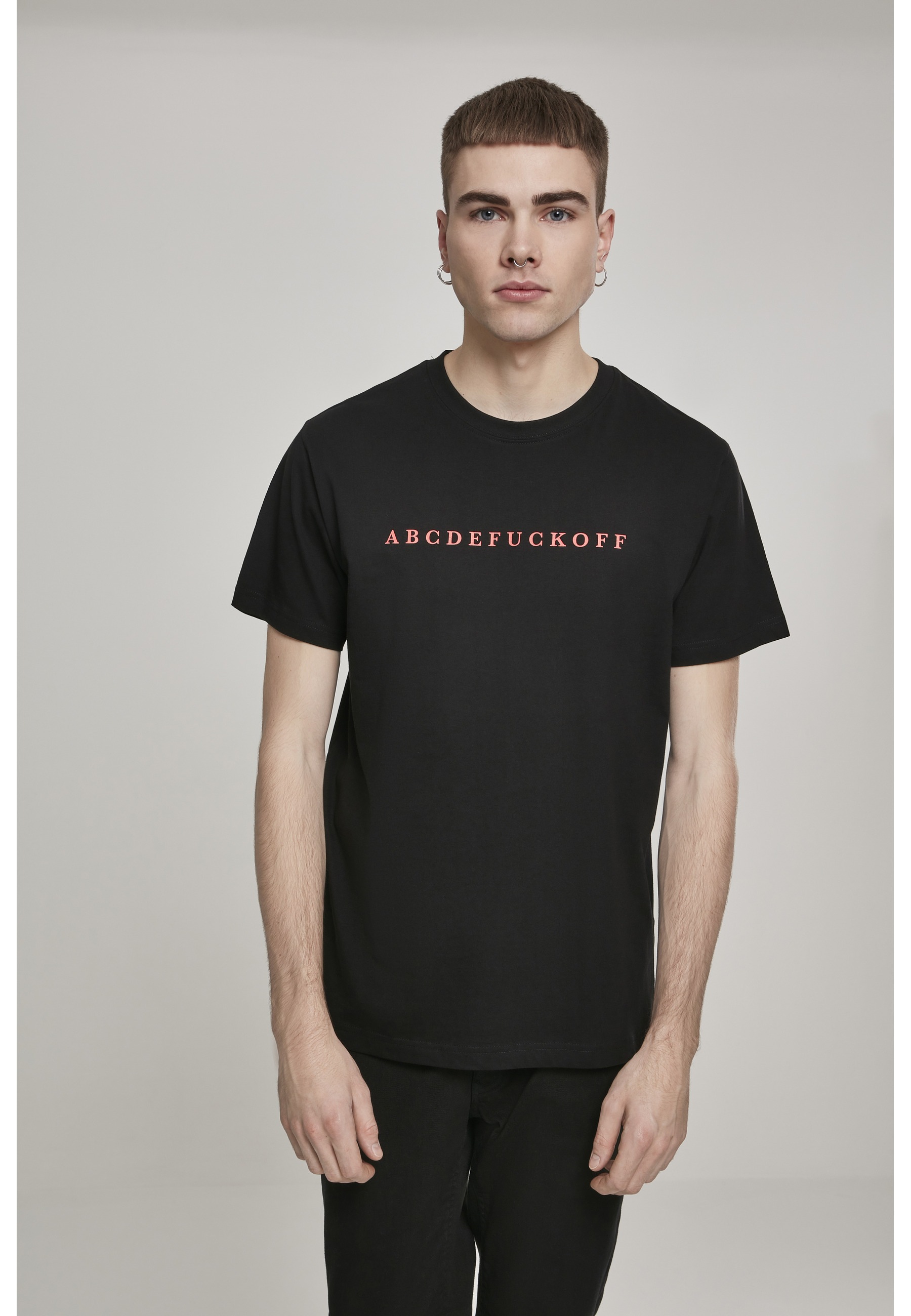 MisterTee T-Shirt »MisterTee Herren ABC Tee« 1 Stk.