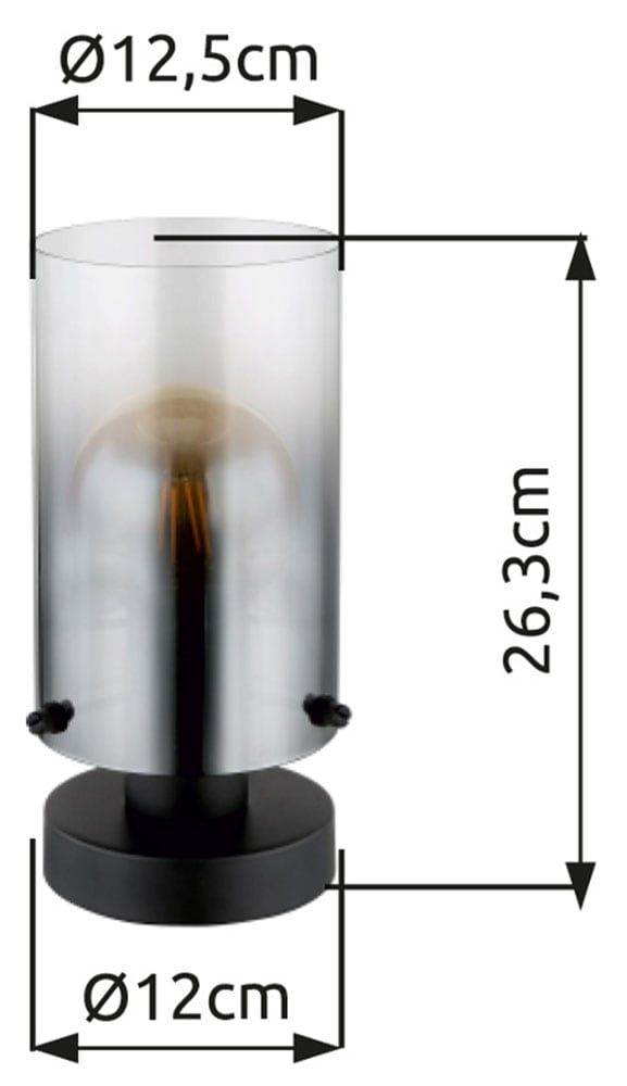 GLOBO LIGHTING Tischleuchte »FLORENTINA« E27 1 Stk. Tischlampe Nachttischlampe Deko-Tischleuchte Schlafzimmer