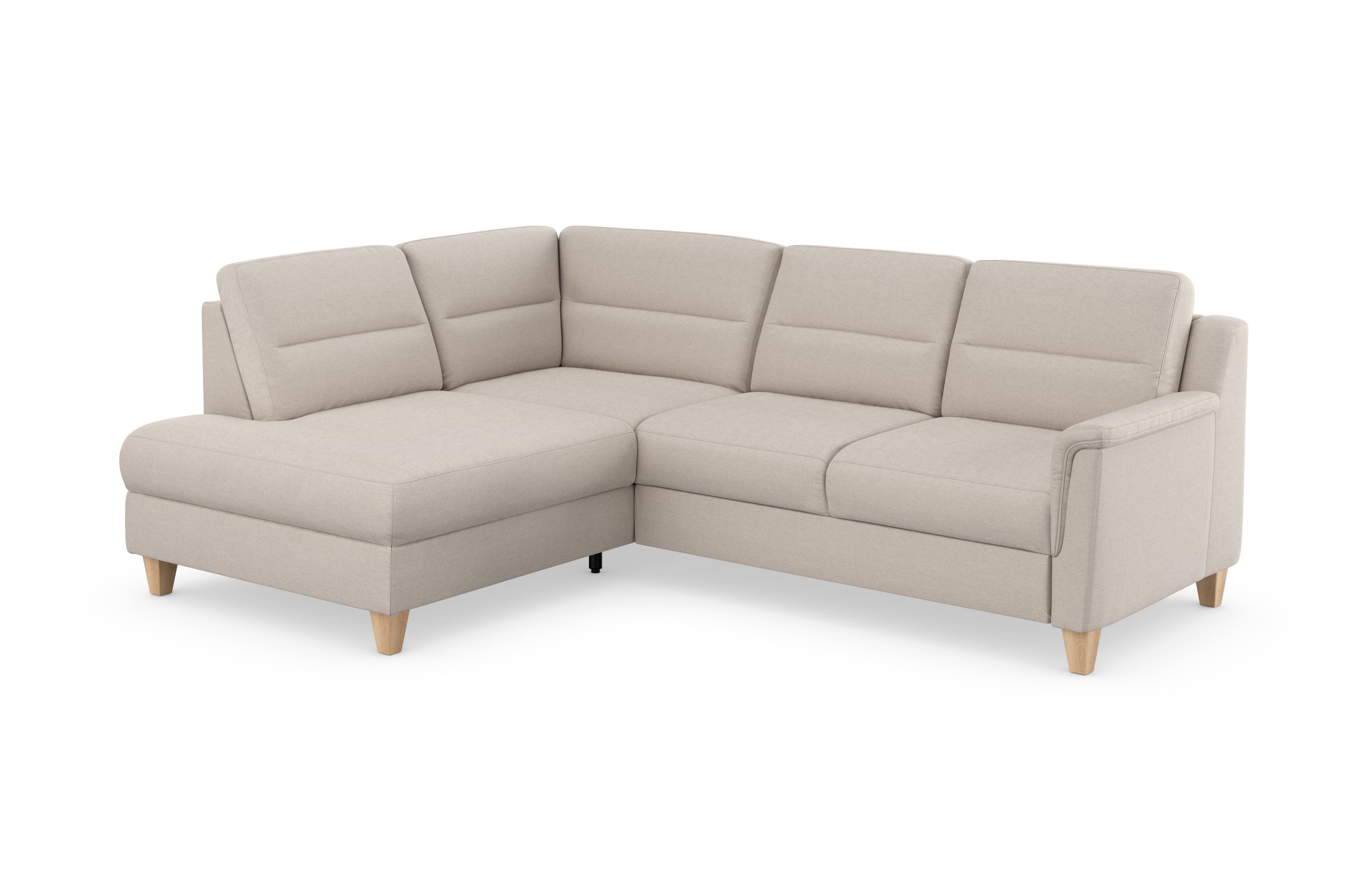 sit&more Ecksofa »Farö L-Form« inklusive Federkern, wahlweise mit Bettfunktion und Bettkasten