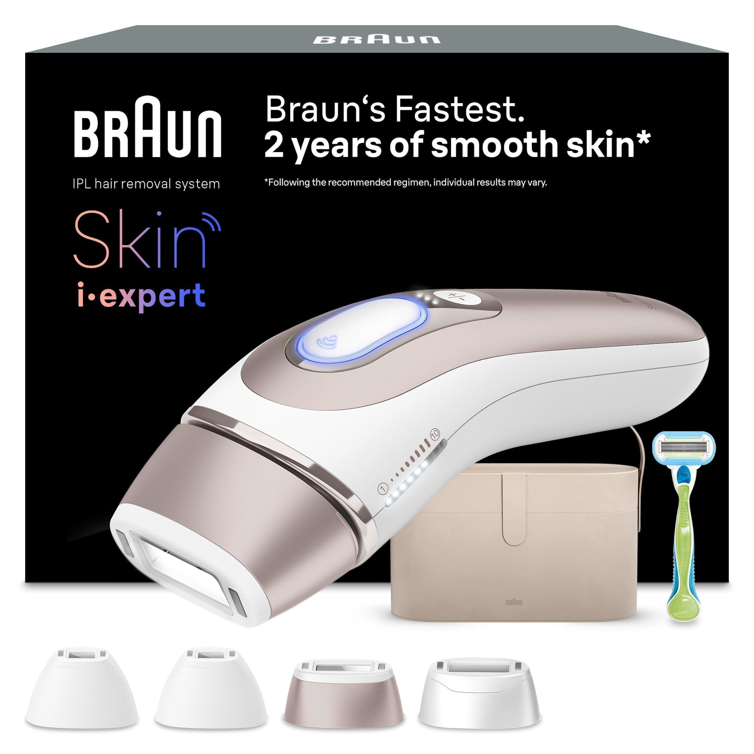 BRAUN Damen IPL-Haarentferner "Smart IPL Skin i·expert PL7387", braun, IPL-Haarentferner, Haarentfernung für zu Hause, Gratis App, Aufbewahrungstasche