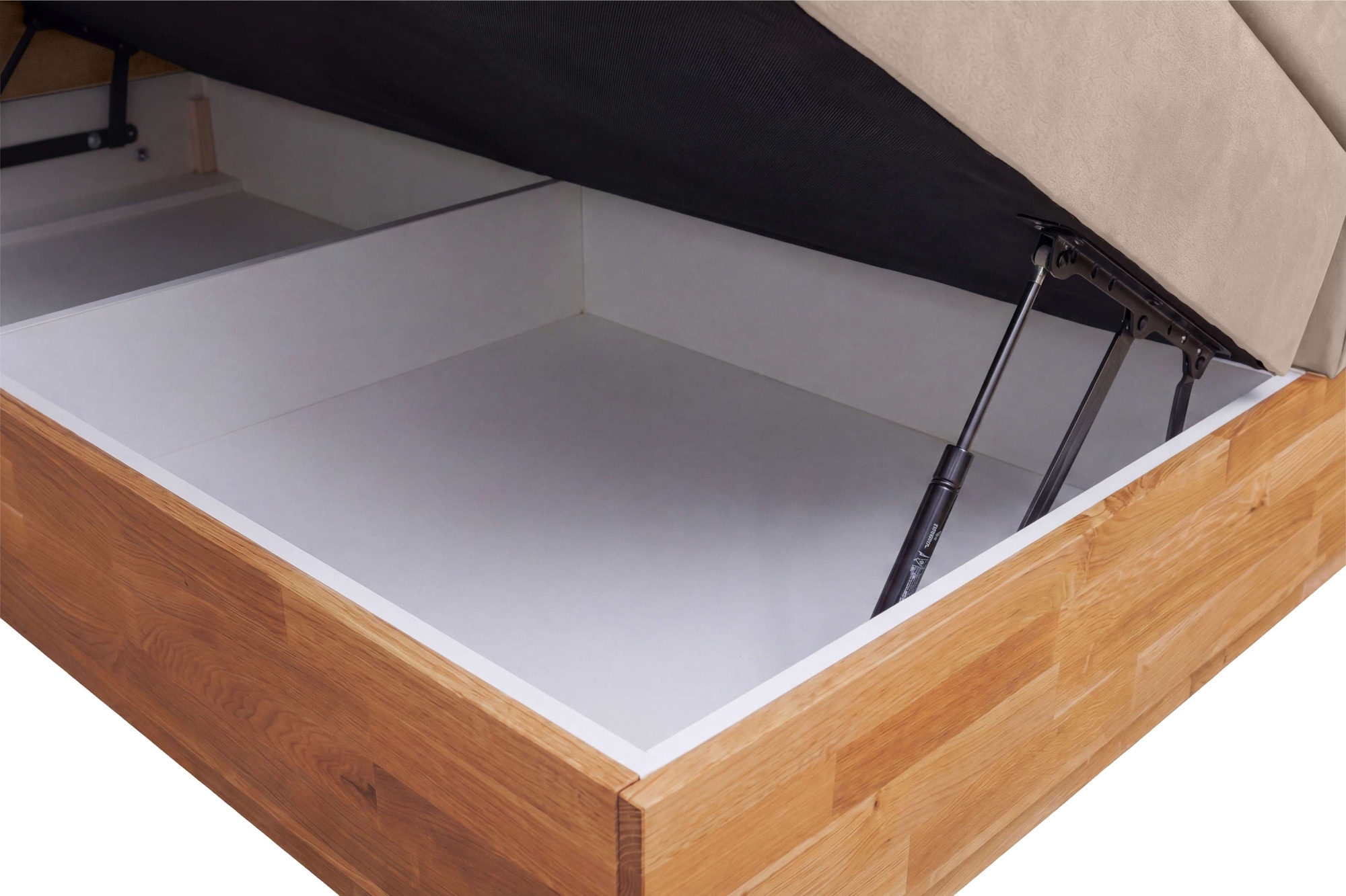 OTTO home Boxspringbett »Alleea, Doppelbett, Polsterbett, Federkernbett, Komforbett, 160/180 cm« inkl. Topper, zwei Bettkästen, Taschen-Federkernmatratze, Härtegrad 3
