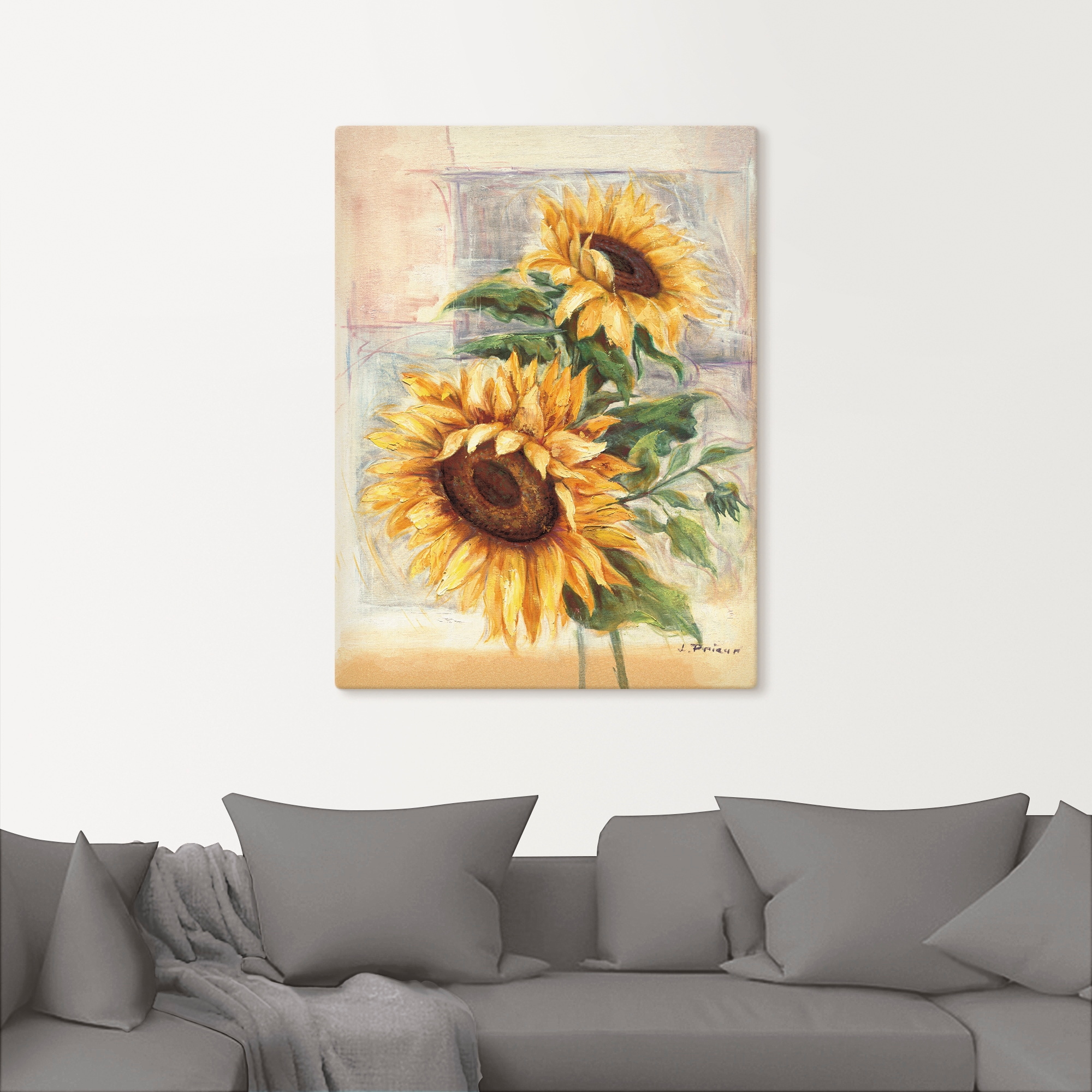 Artland Wandbild »Sonnenblumen II«, Blumen, (1 St.), als Alubild, Outdoorbild, Leinwandbild, Poster, Wandaufkleber