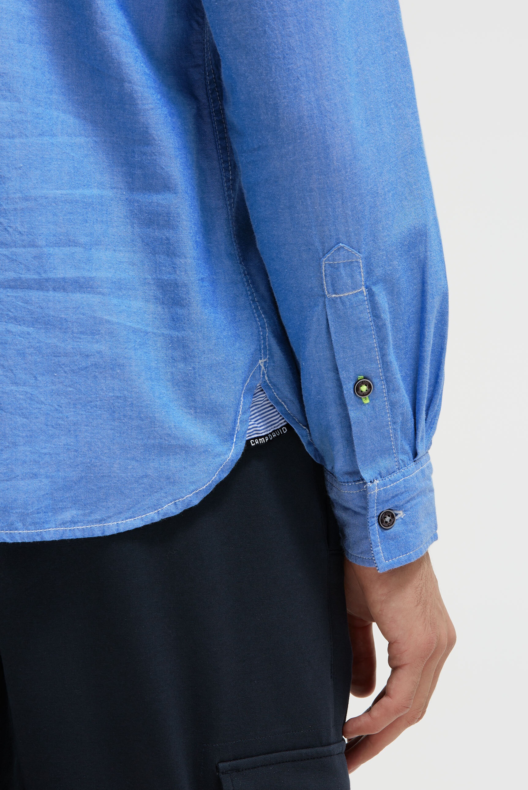 CAMP DAVID Langarmhemd aus Baumwolle