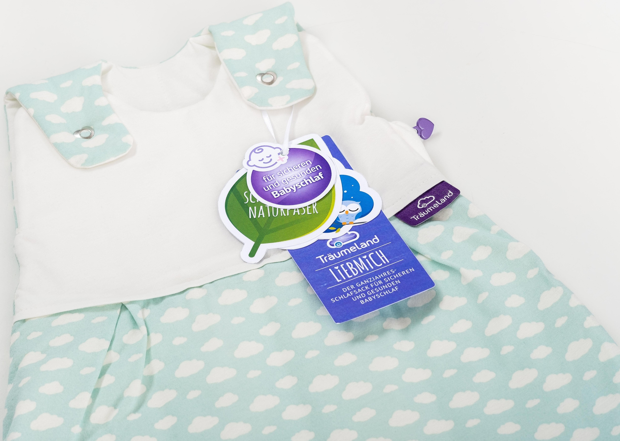 Träumeland Babyschlafsack »Außenschlafsack Wolke mint«, (1 tlg.)