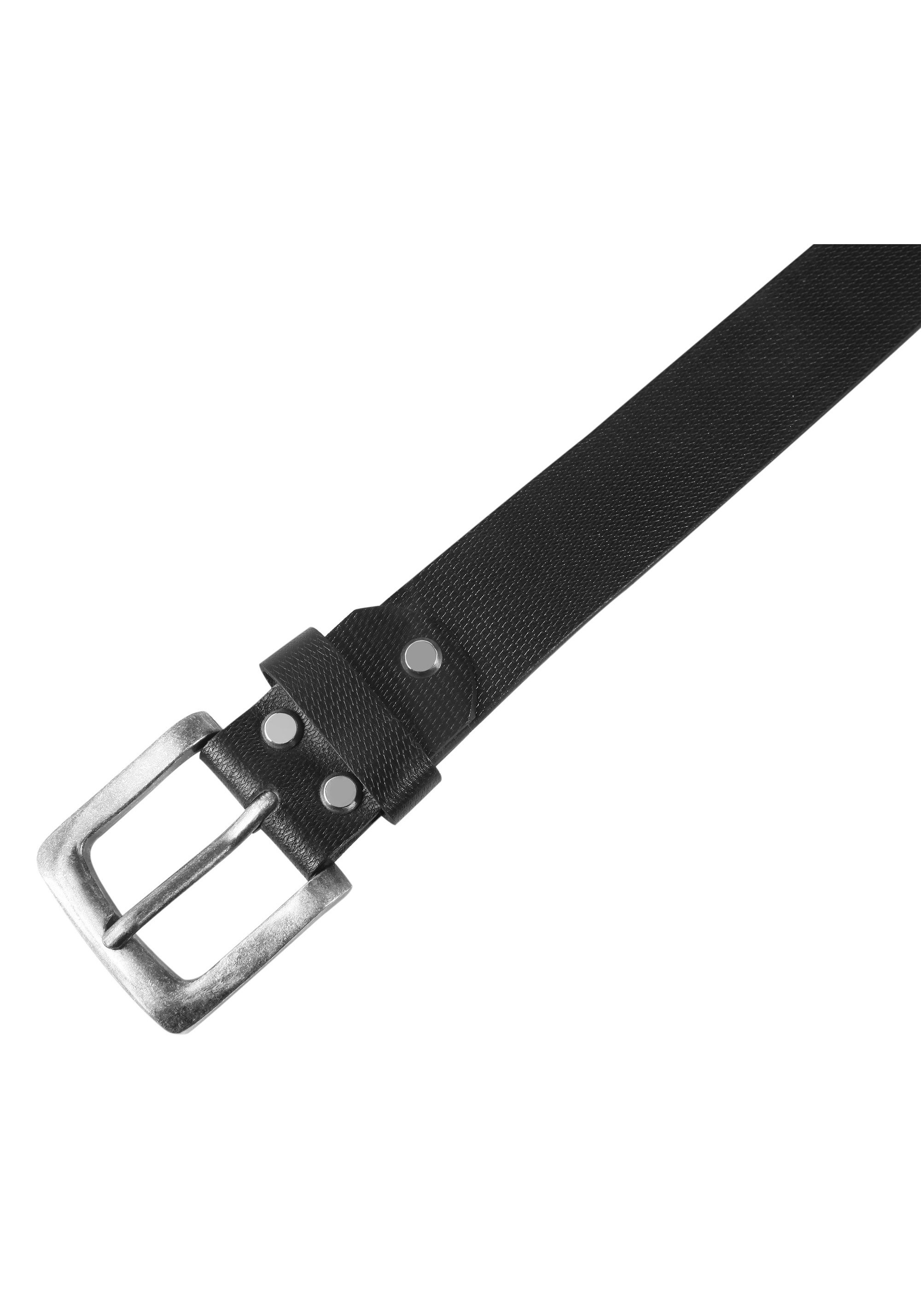 Leonardo Verrelli Ledergürtel »hochwertiges Echt Leder, schwarz, 90 cm - 130 cm (Bundbreite)«