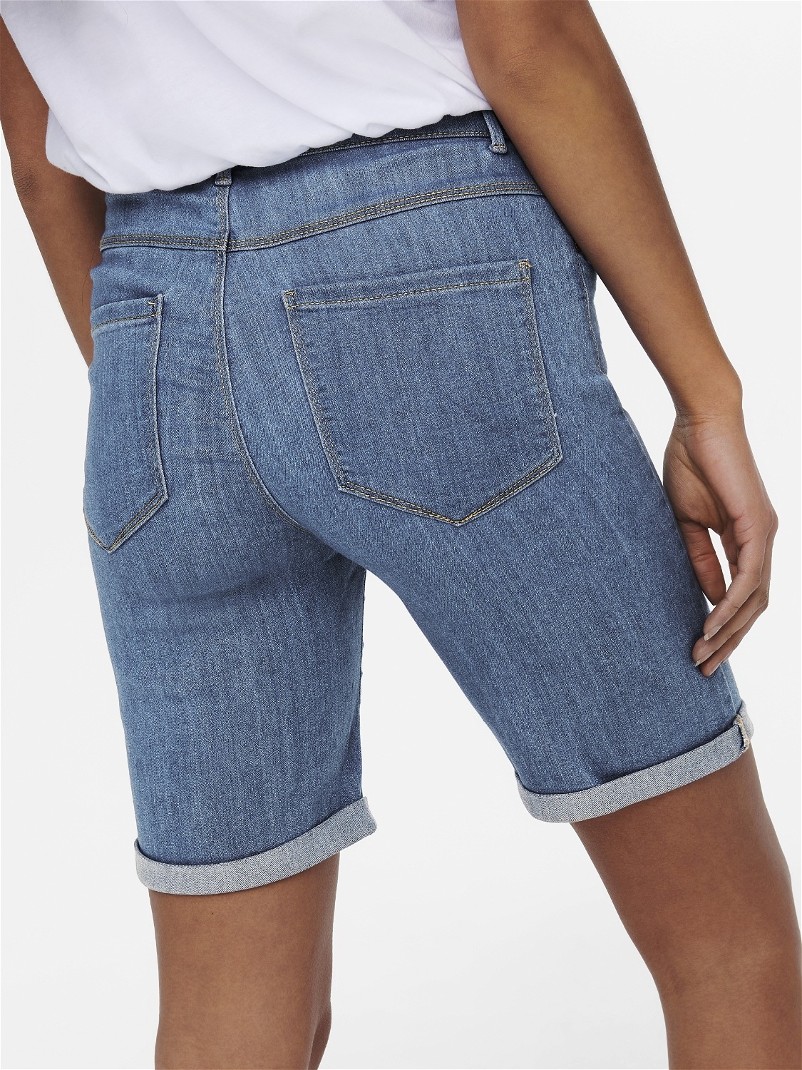 ONLY Jeansshorts "ONLRAIN LIFE MID LONG DNM SHORTS NOOS" günstig online kaufen
