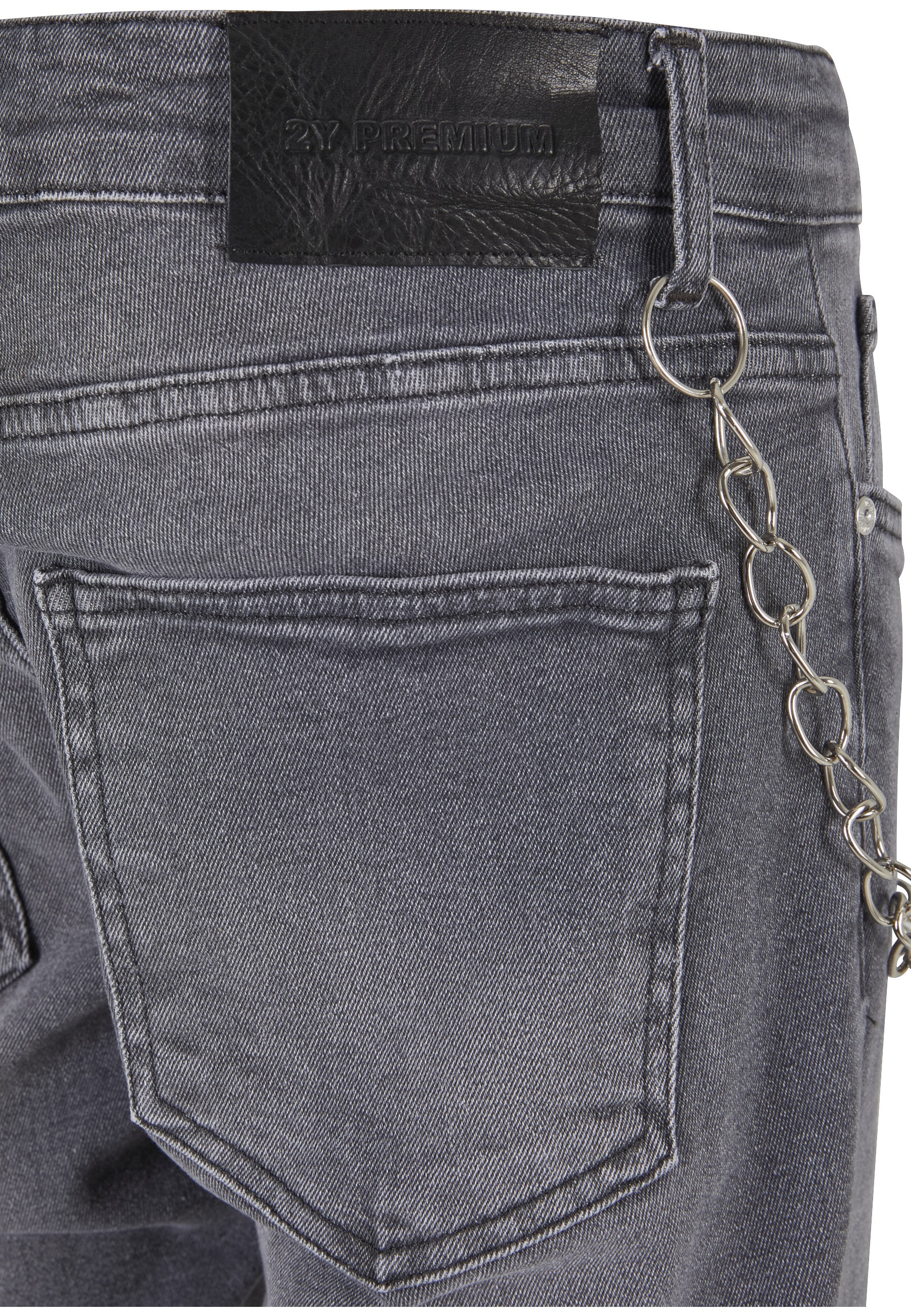 2Y Premium Tapered Fit Jeans Grey 32 3