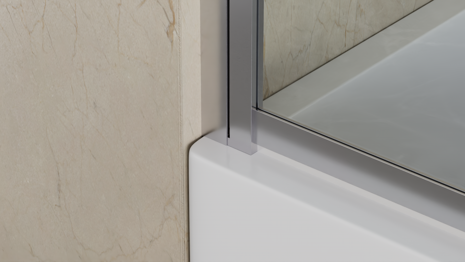 welltime Badewannenaufsatz »Slider« 2 Stk. tlg. Badewannenaufsatz mit Schiebetür