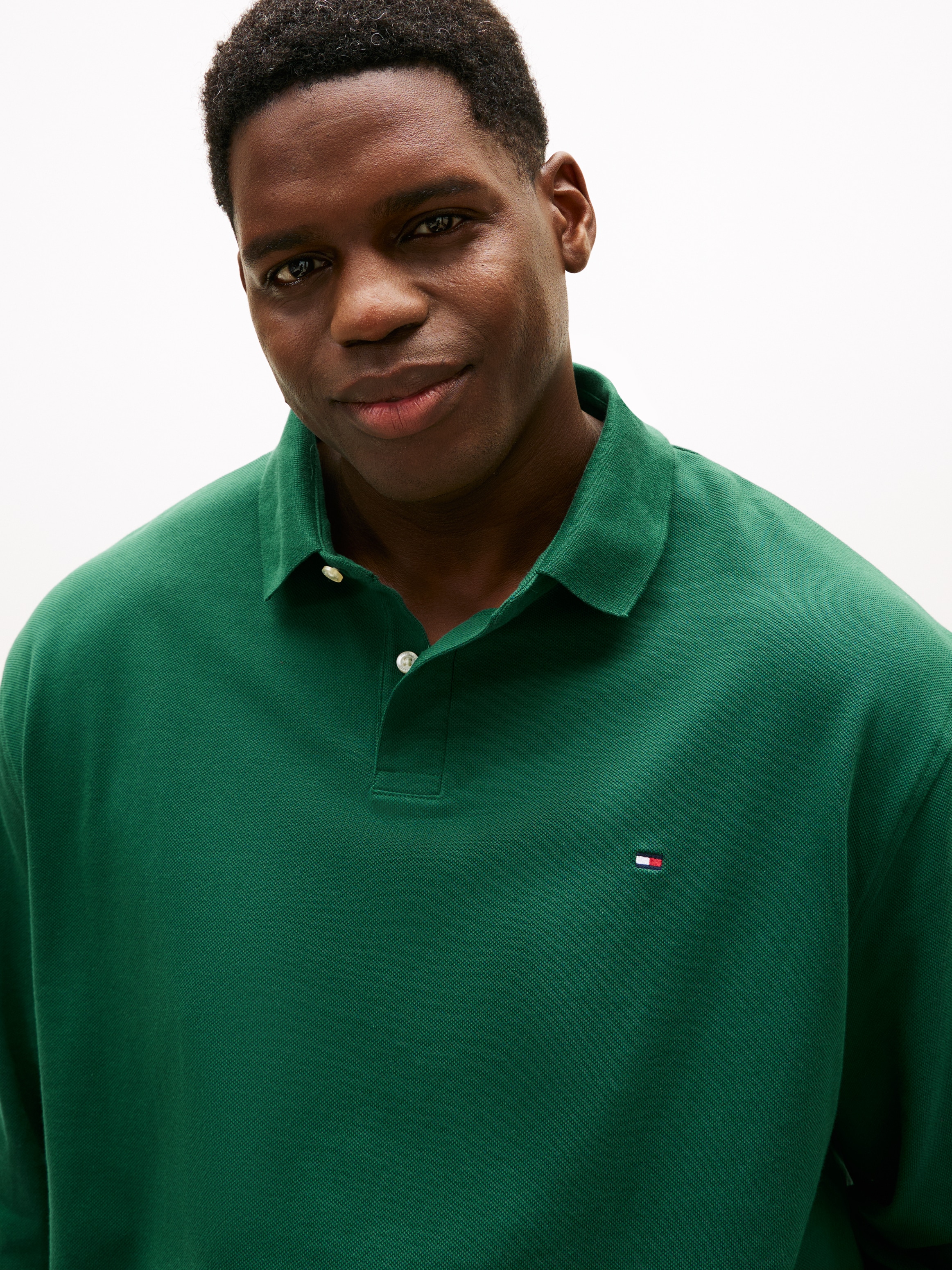 Tommy Hilfiger Big & Tall Langarm-Poloshirt »BT-1985 REGULAR LS POLO-B« in Großen Größen