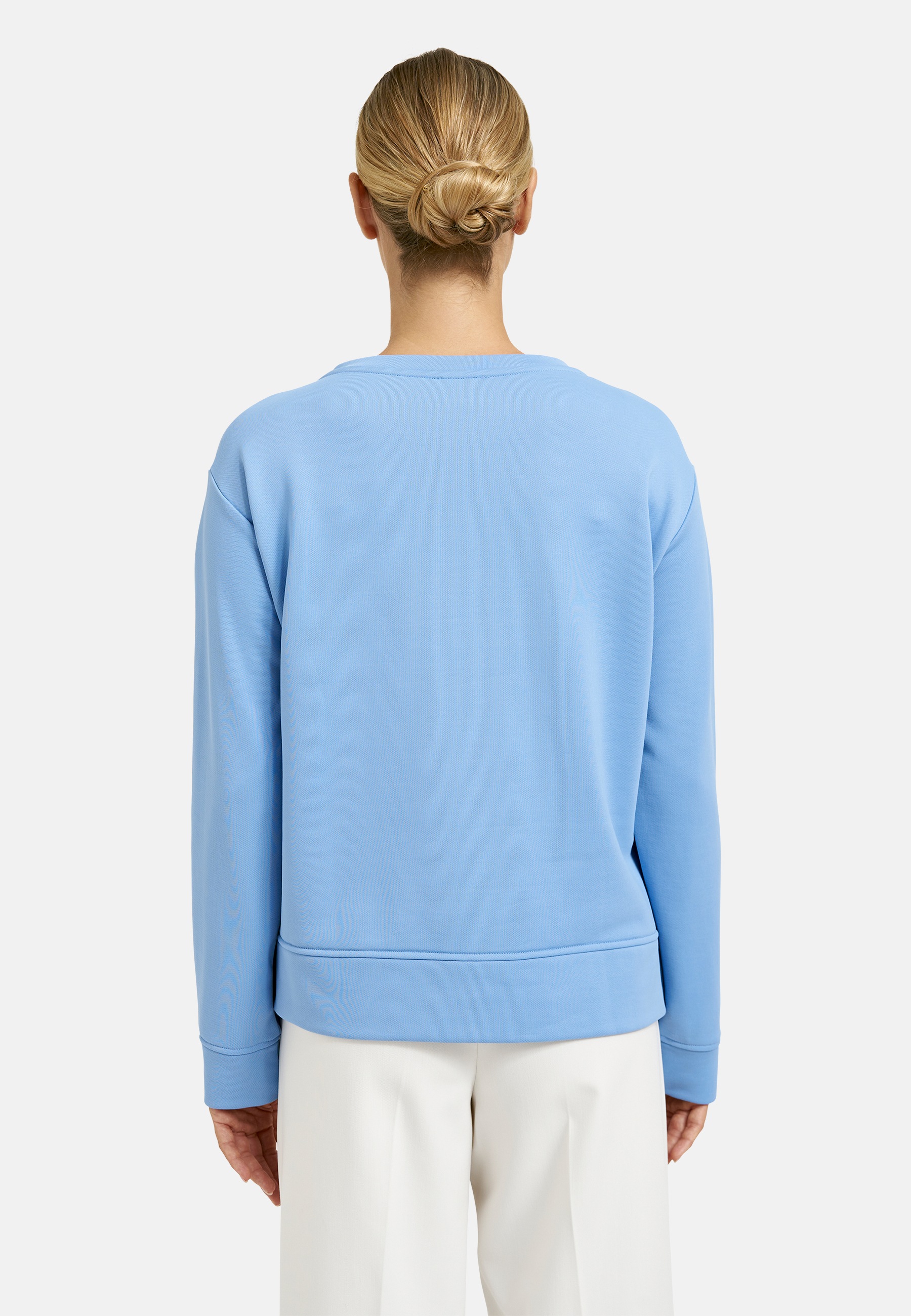 Milano Italy Sweater , mit Pailletten-Schriftzug
