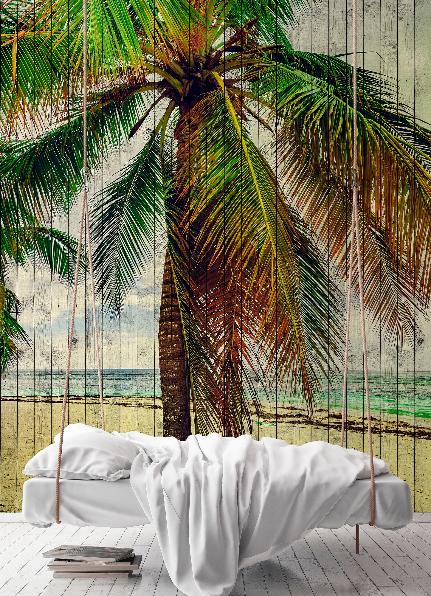 living walls Fototapete »Walls by Patel Tahiti 3«, Vlies, Wand, Schräge