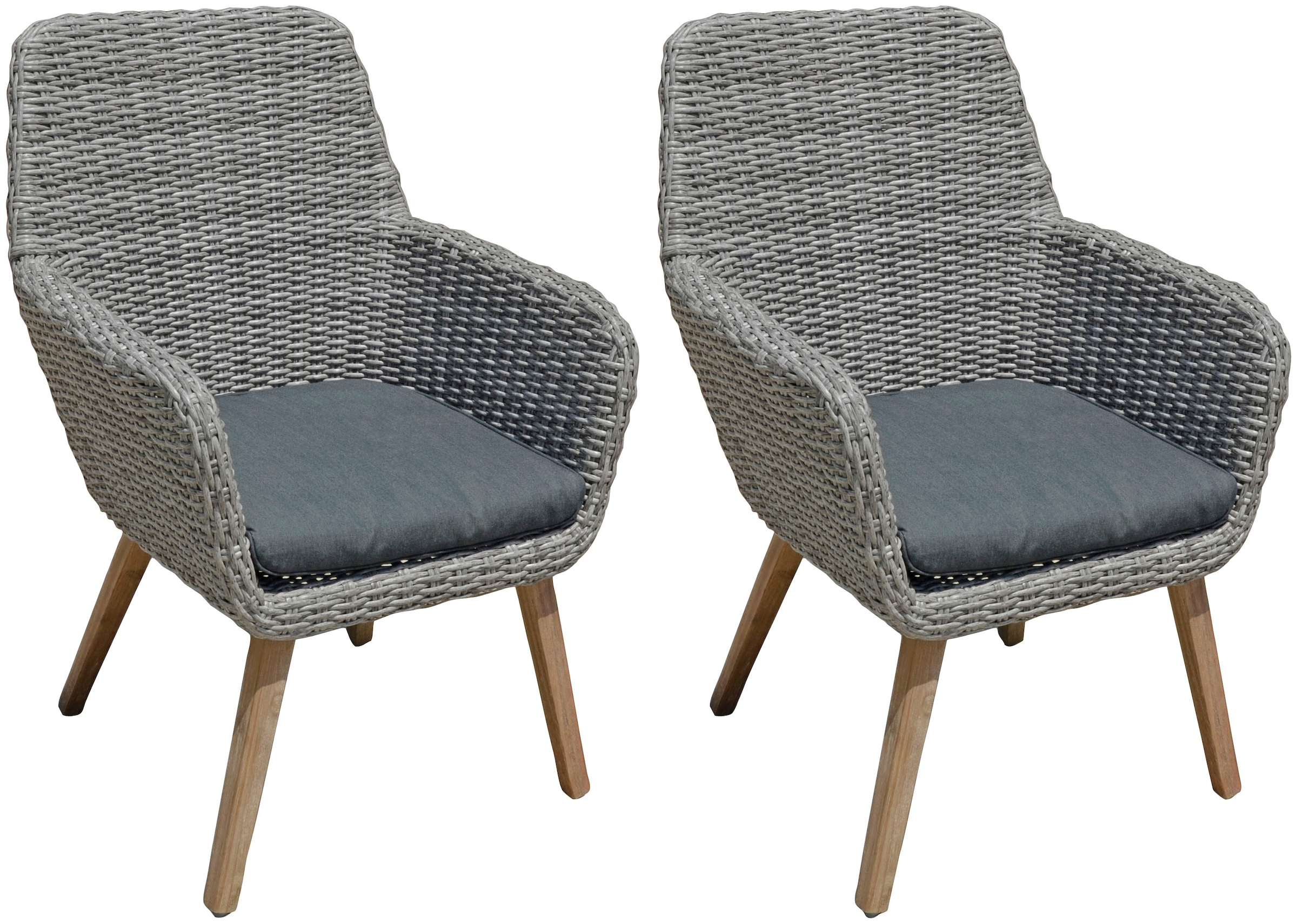 Garden Pleasure Gartensessel "RAPALLO" Set, 2 Stk. tlg. günstig online kaufen
