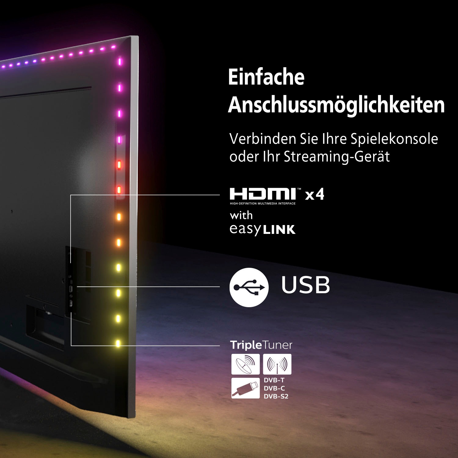 Philips LED-Fernseher »70PUS8007/12«, 177 cm/70 Zoll, 4K Ultra HD, Android  TV-Smart-TV | BAUR