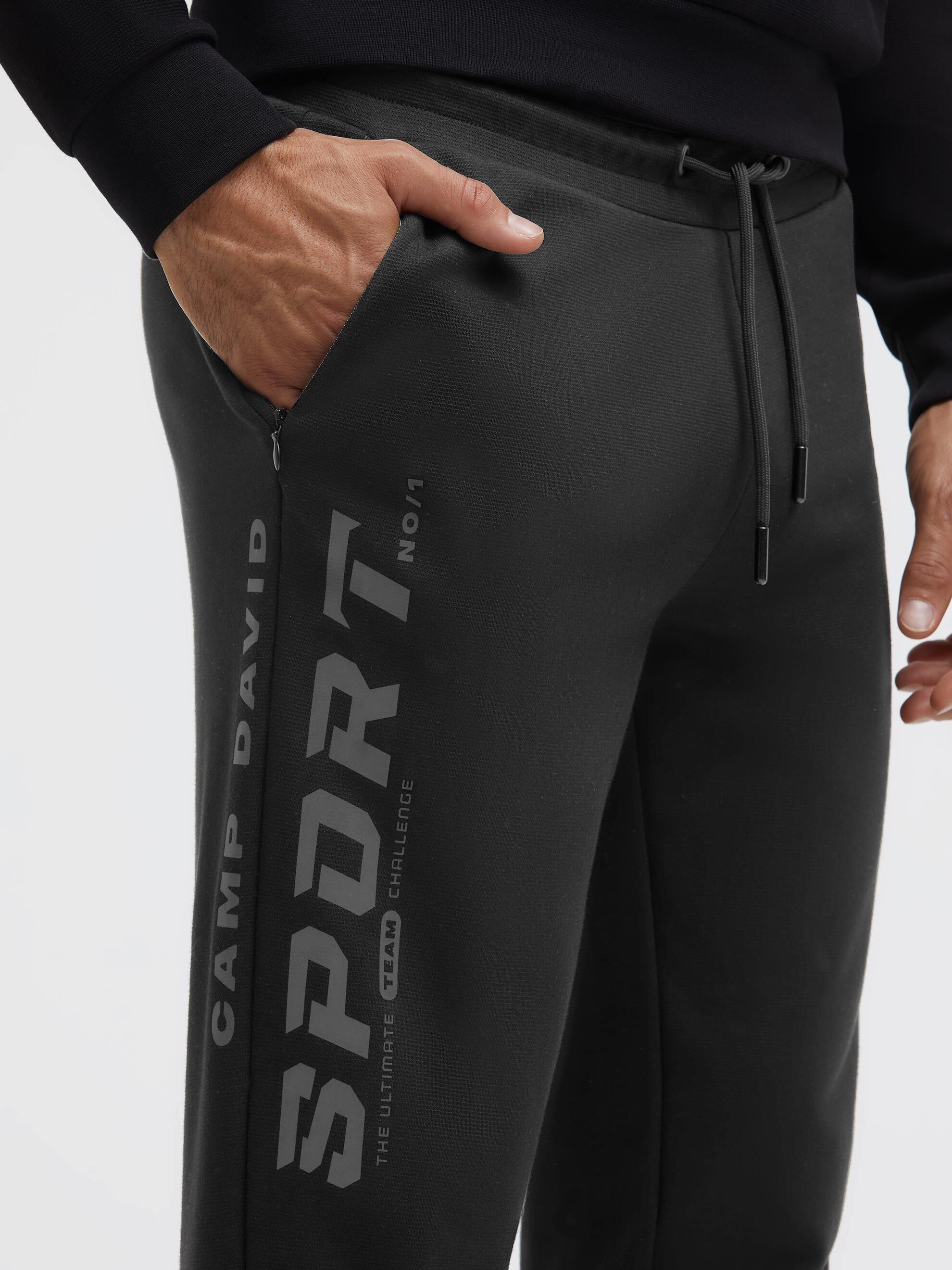 CAMP DAVID Sporthose  mit Elastikbund und Kordel