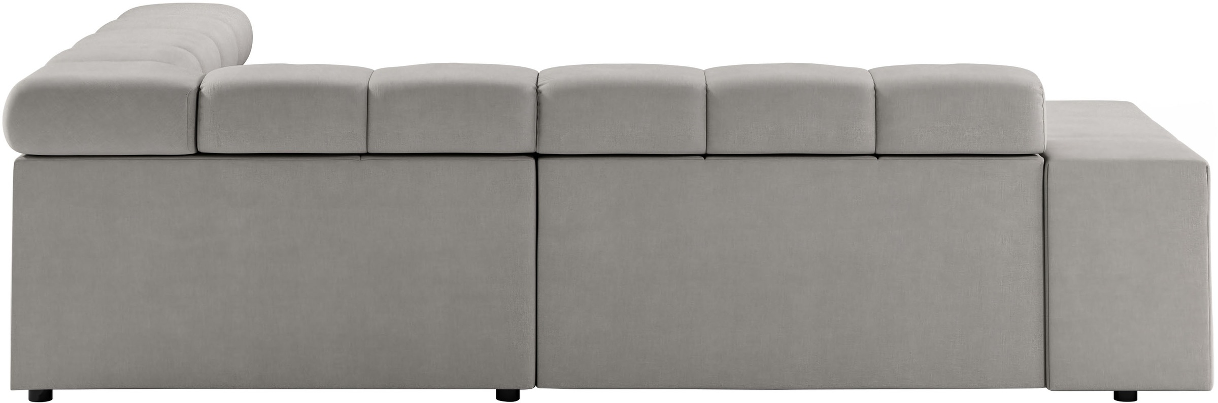 INOSIGN Ecksofa »Ancona, incl. Kopfteilverstellung + 3 Zierkissen, L-Form, bequem«, wahlweise motorische Sitztiefenverstellung, B/T(H: 249/215/70 cm