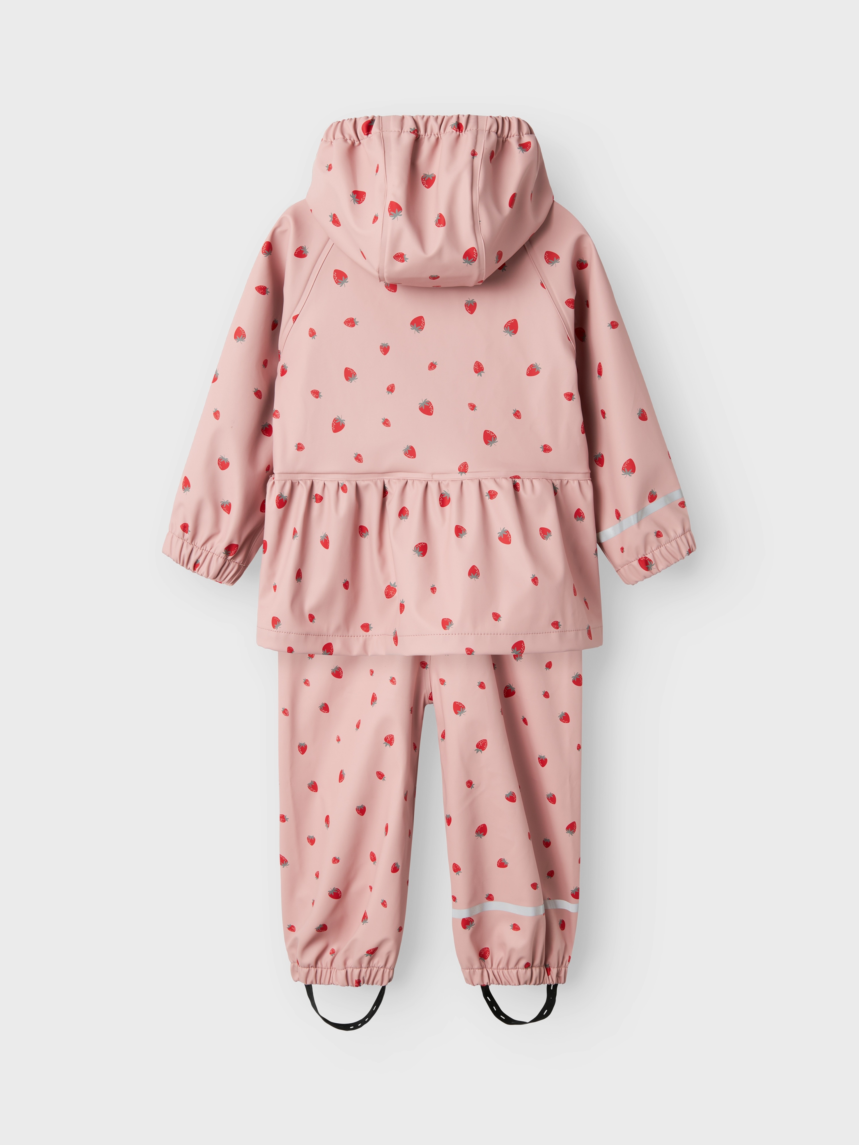 Thumbnail - Name It Regenjacke "NMFDRY10 RAIN SET AOP FO" Set, mit Kapuze mit passender Hose