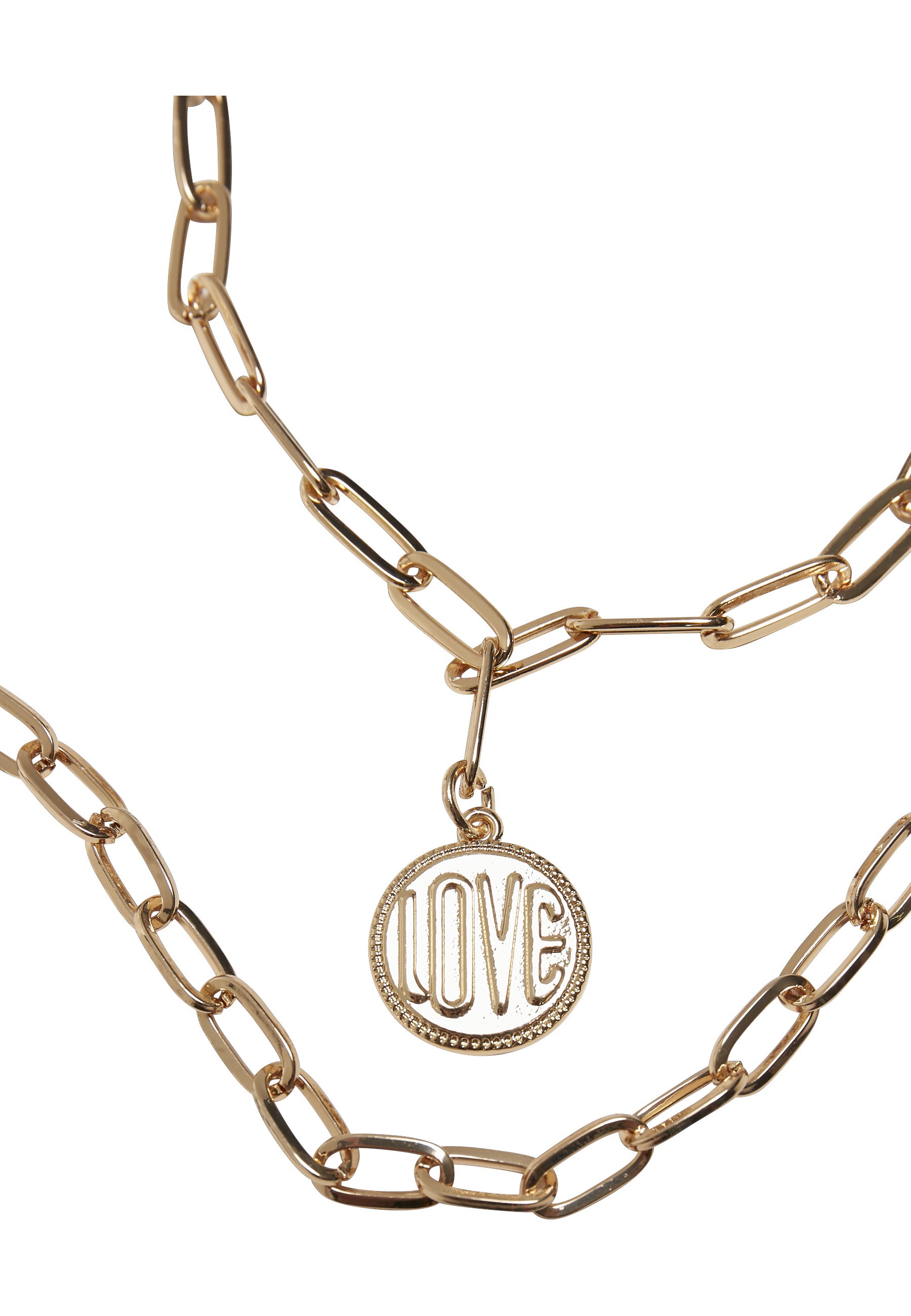 URBAN CLASSICS Kette mit Anhänger »Urban Classics Damen Love Basic Necklace«