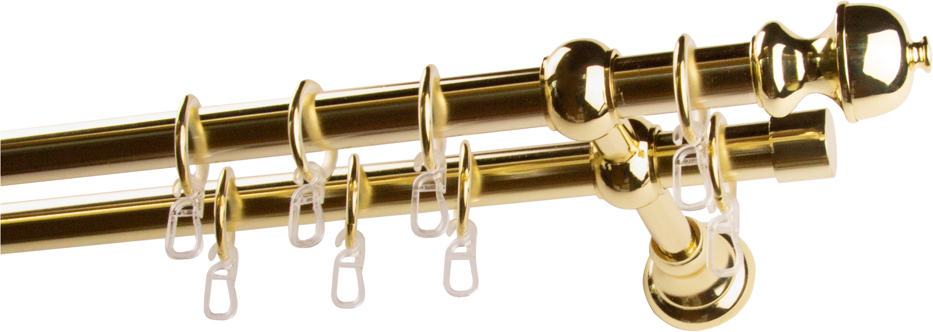 GARESA Gardinenstange "ANDREA" Ø 20 mm 2 läufig-läufig Wunschmaßlänge Vorha günstig online kaufen