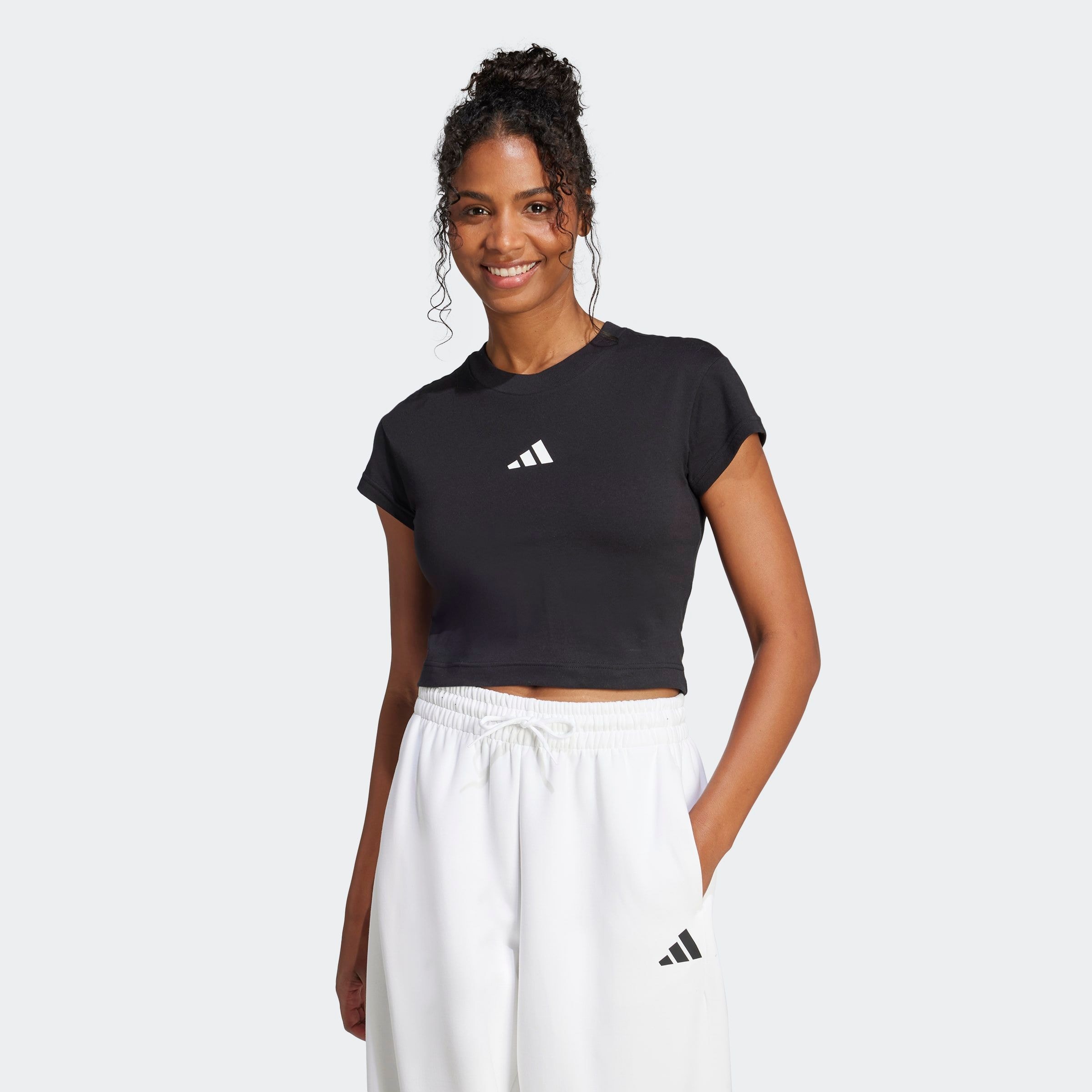 adidas Sportswear T-Shirt "FUTURE ICONS SMALL LOGO BABY" sportlicher Stil, günstig online kaufen