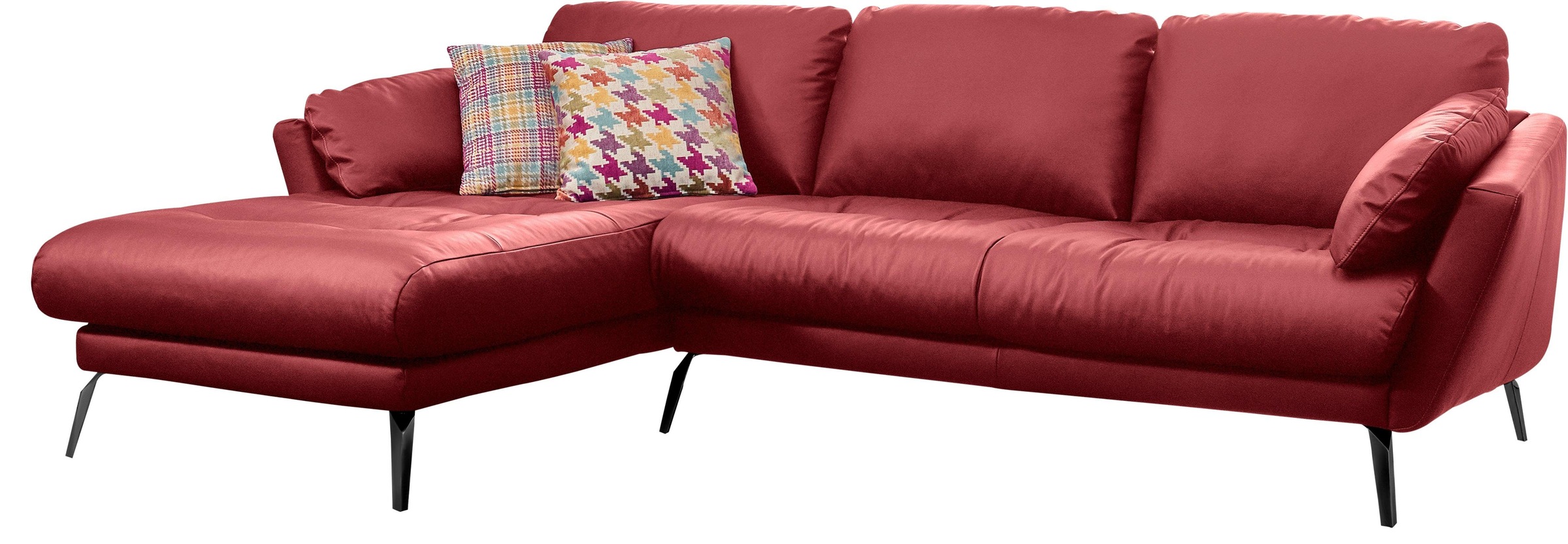 W.SCHILLIG Ecksofa "softy, toller Sitzkomfort, L-Form", mit dekorativer Hef günstig online kaufen