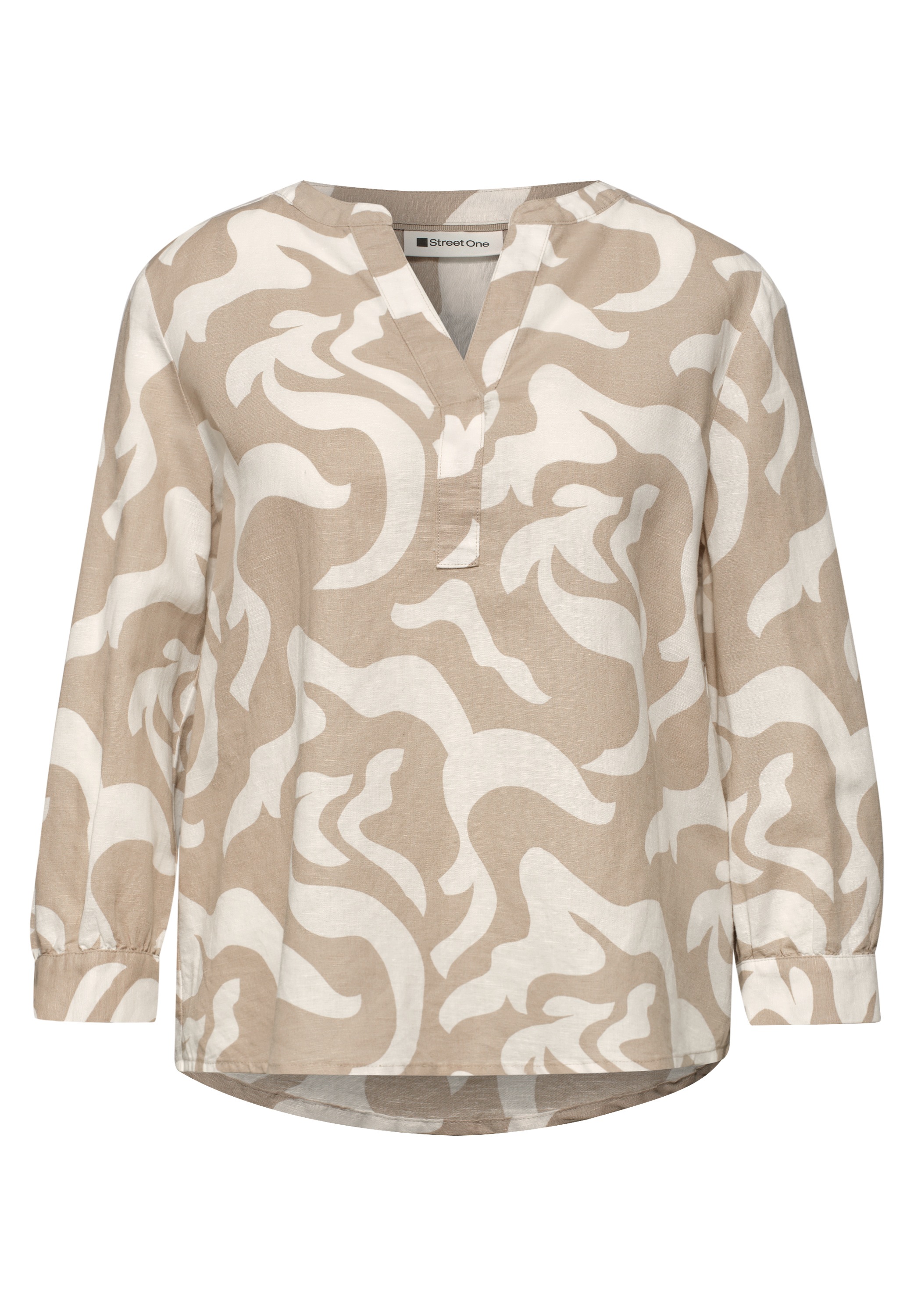STREET ONE Langarmbluse aus Leinen