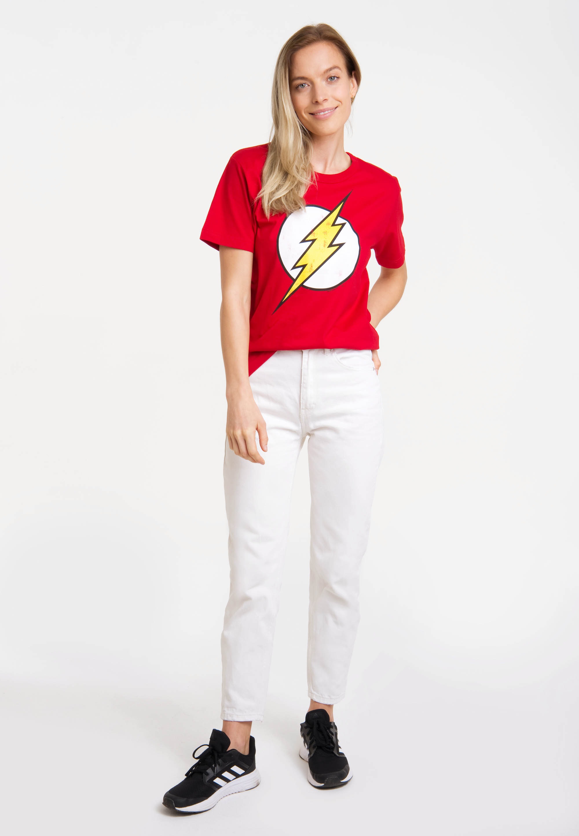 LOGOSHIRT T-Shirt »DC Comics - Flash Logo«, mit lizenziertem Print