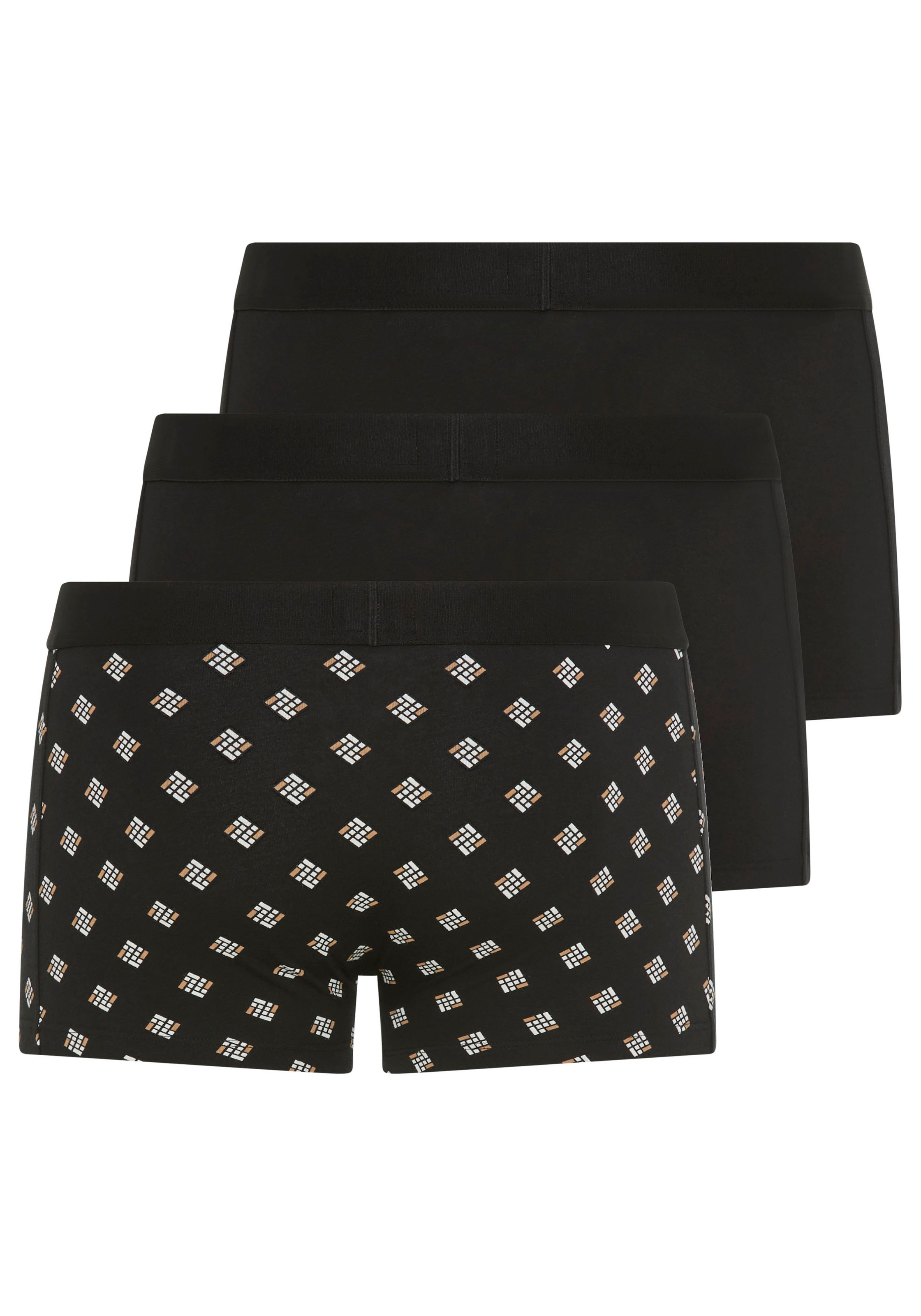BOSS Boxershorts "Trunk 3P BOSS ONE D", (3 St.), mittlere Bundhöhe, 1x gemu günstig online kaufen