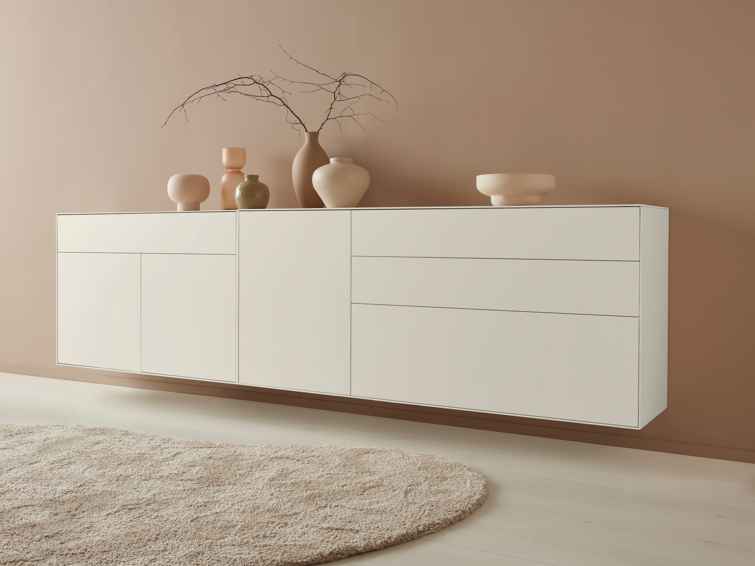 LeGer Home by Lena Gercke Sideboard »Essentials«, Breite: 112cm, MDF lackiert, Push-to-open-Funktion