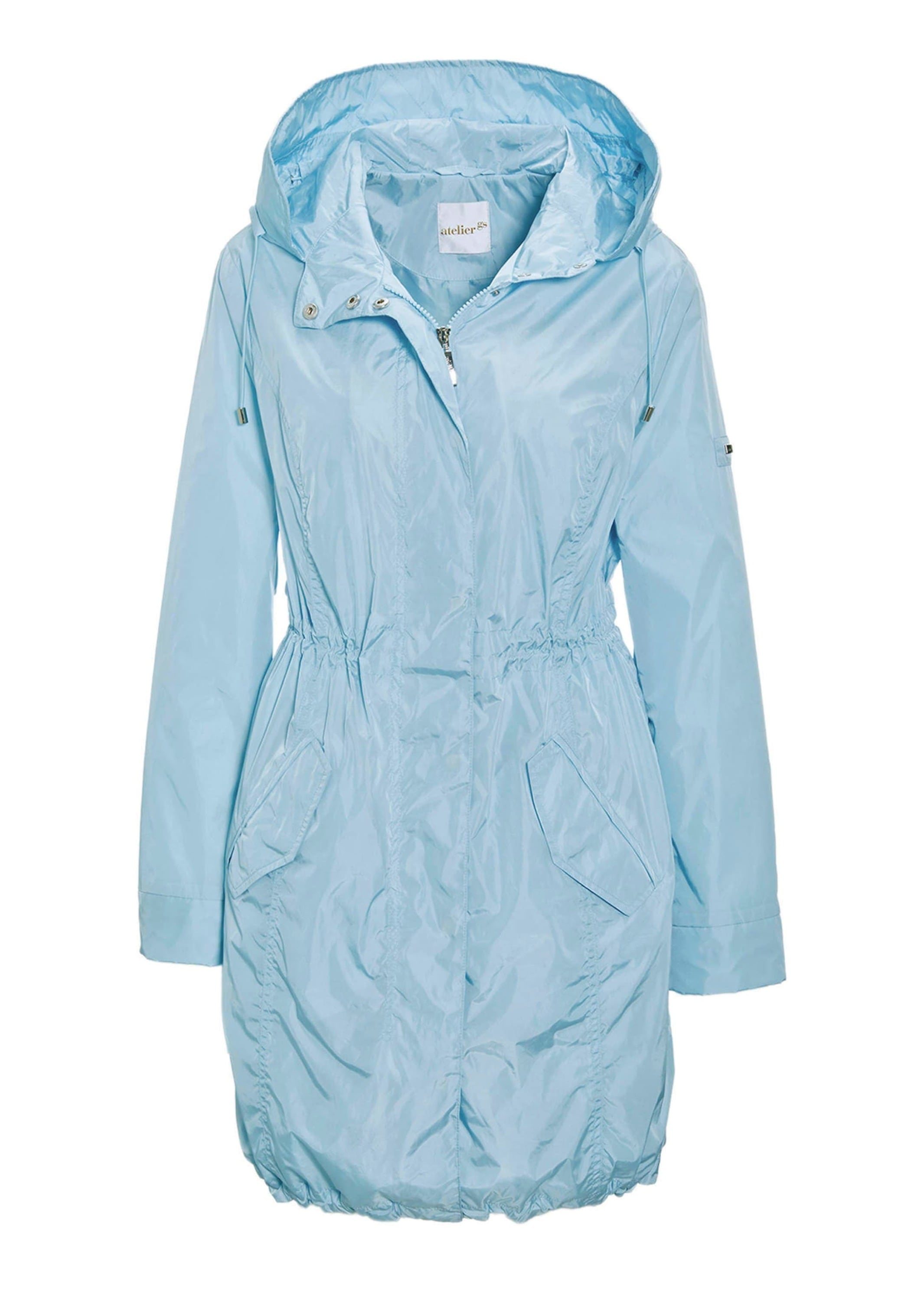 GOLDNER Kurzjacke "Kurzgröße Trendiger leichter Regen Parka aus funktionalem Material" Ohne