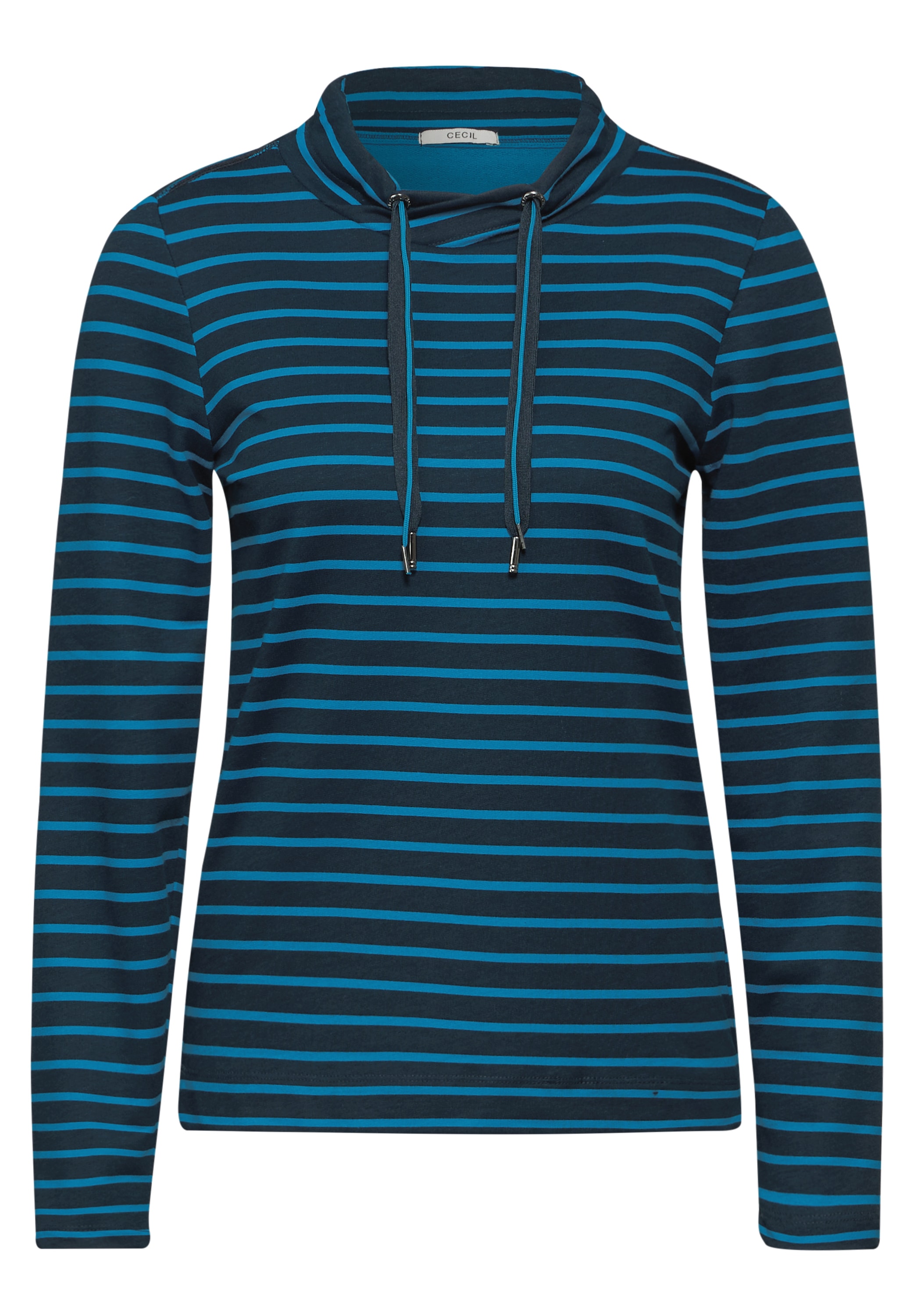 Cecil Langarmshirt, aus softem Materialmix