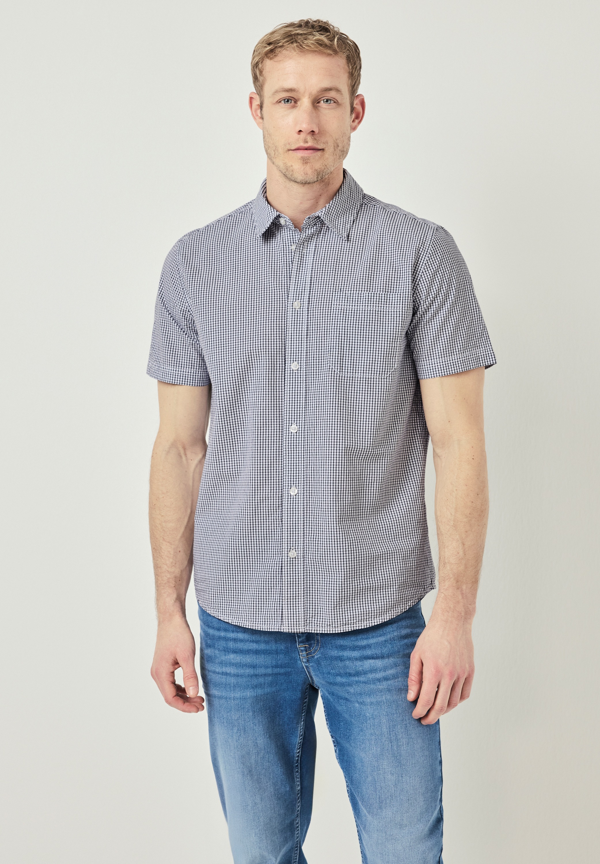 STREET ONE MEN Karohemd, aus reiner Baumwolle günstig online kaufen