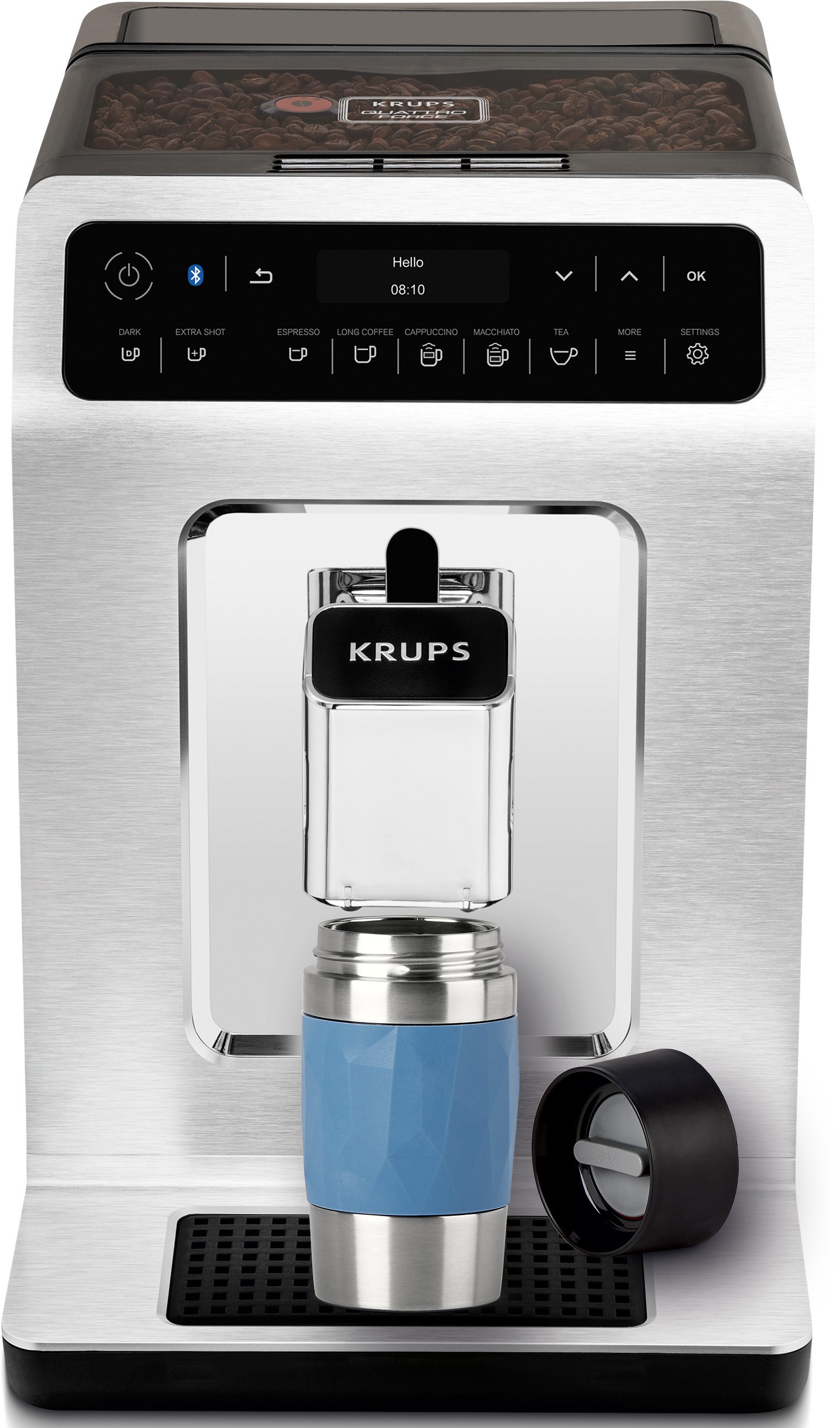 Emsa Thermobecher »Travel Mug Compact«, 0,3L, Edelstahl, 3h warm/6h kalt, 360°Trinköffnung, spülmaschinenfest