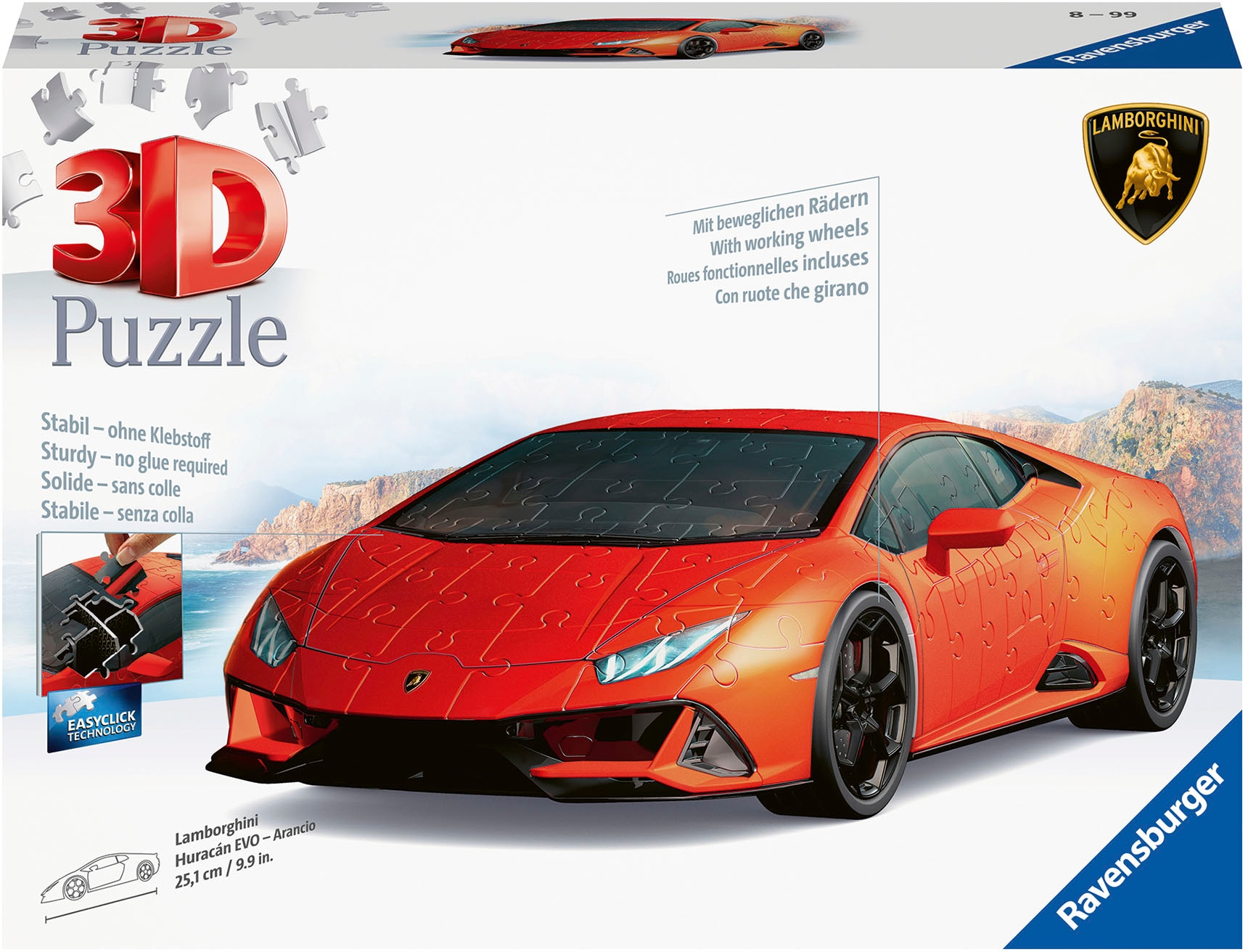 3D-Puzzle »Lamborghini Huracán EVO - Arancio«, Made in Europe; FSC®- schützt Wald -...