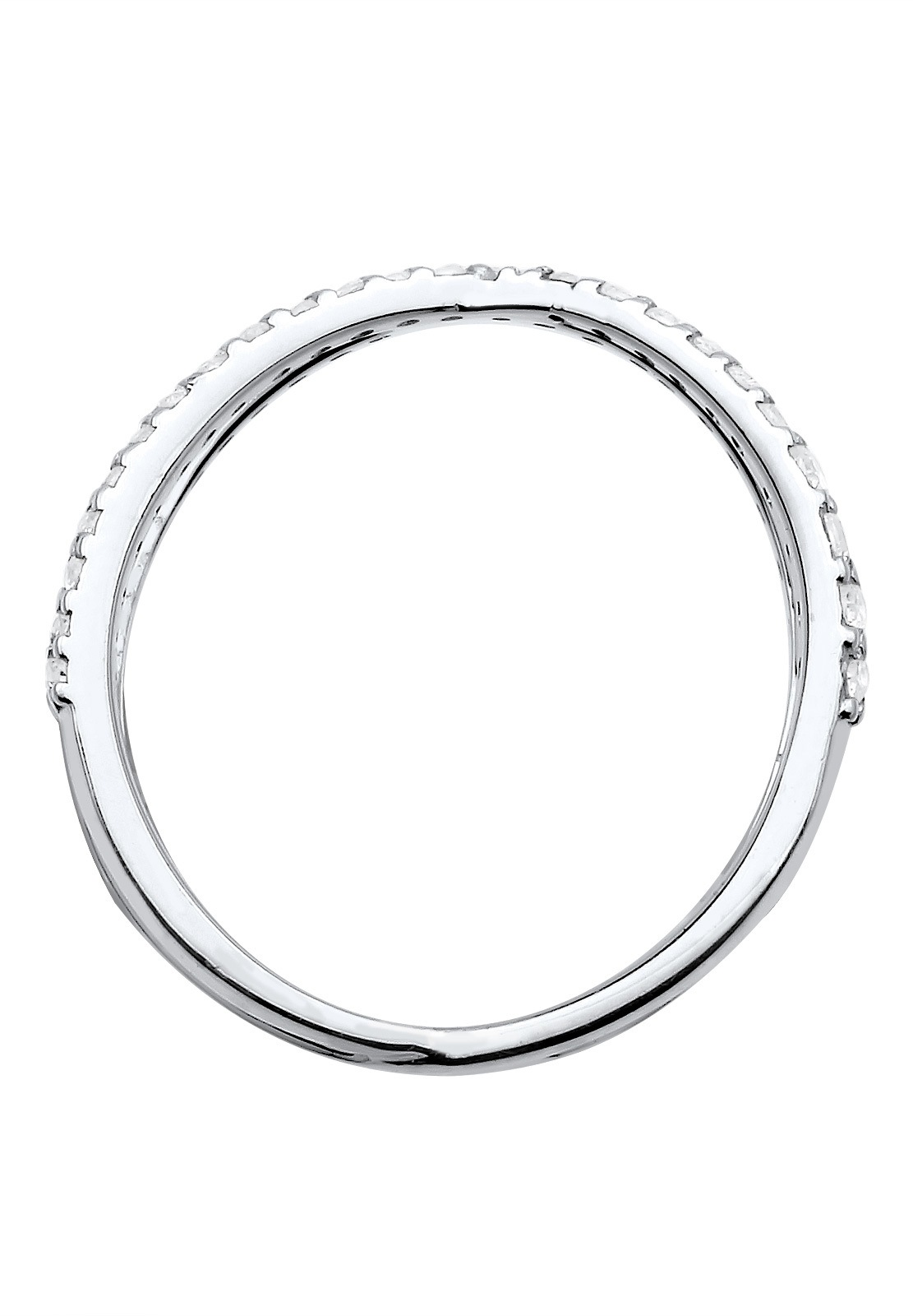 ELLI Kreuz Ring Weiß 925 Sterling Silber Gr. 52 2