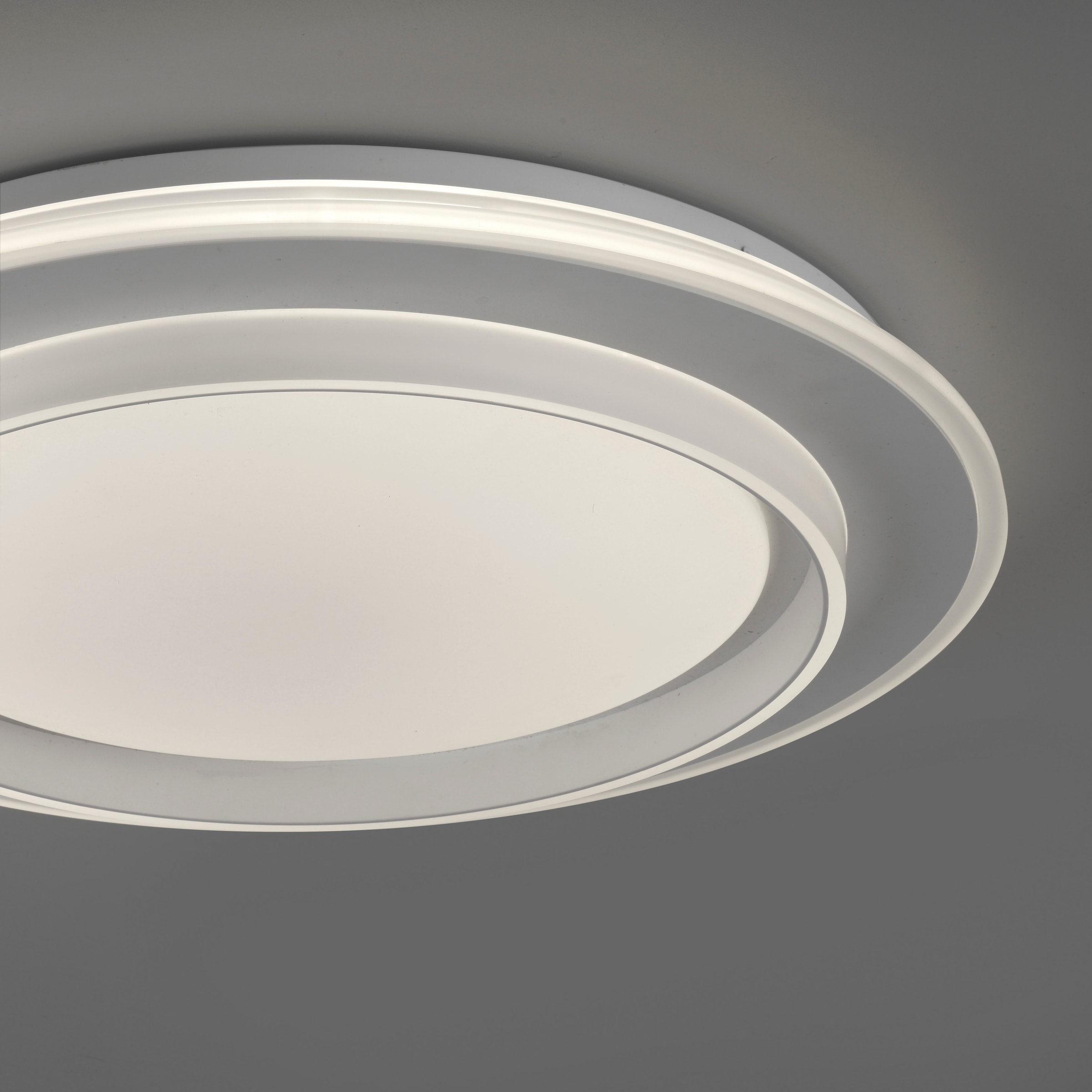 JUST LIGHT LED Deckenleuchte »LAGO« LED-Board 1 Stk. warmweiß - kaltweiß CCT-Farbtemperatursteuerung, Infrarot-FB, Stufenlos dimmbar, Memory