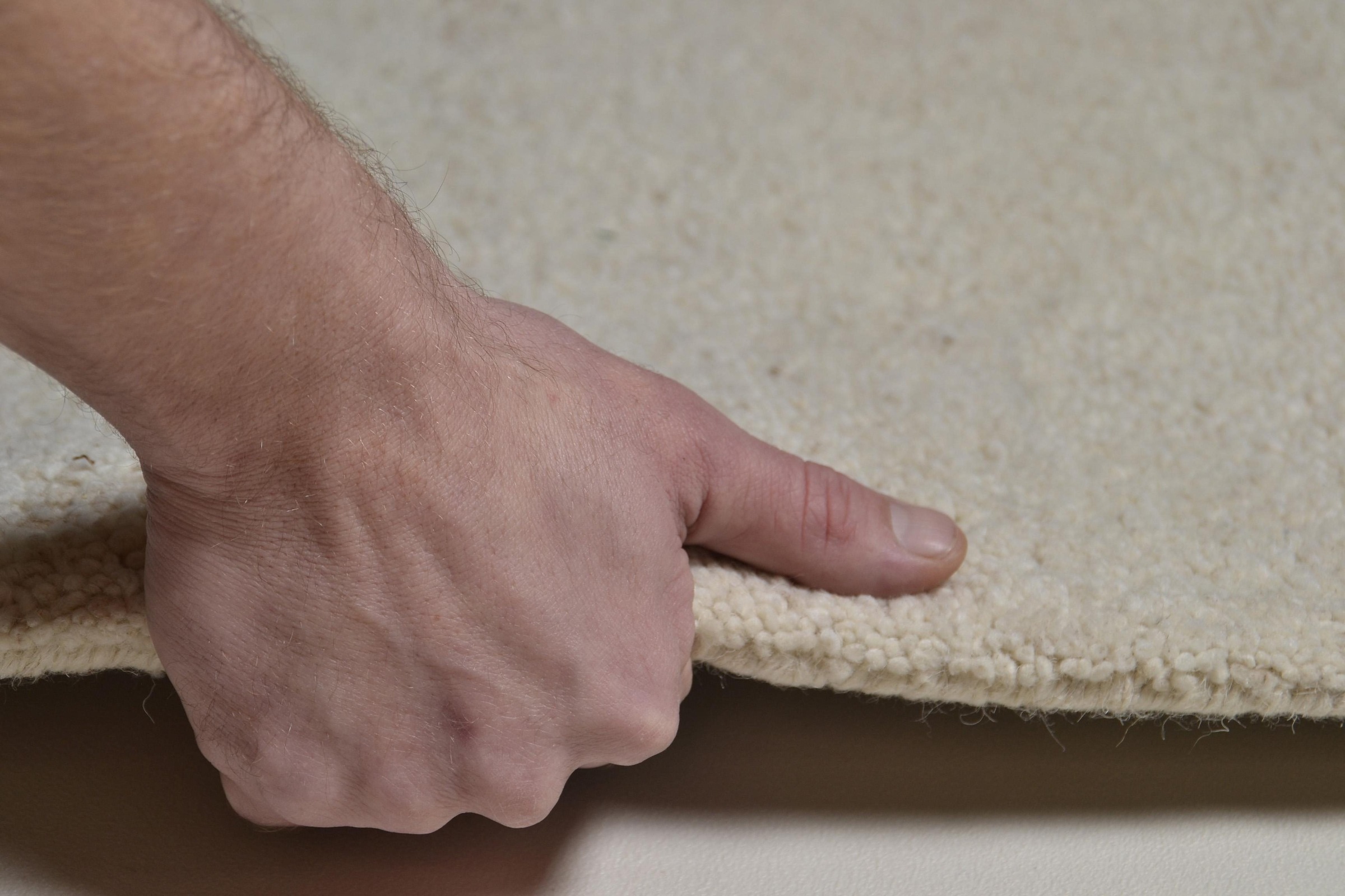 Thumbnail - THEKO Bettumrandung "Royal Berber Uni" Höhe 18 mm 3 Stk. tlg. Bettvorleger, Läufer-Set, Berber Optik, reine Wolle