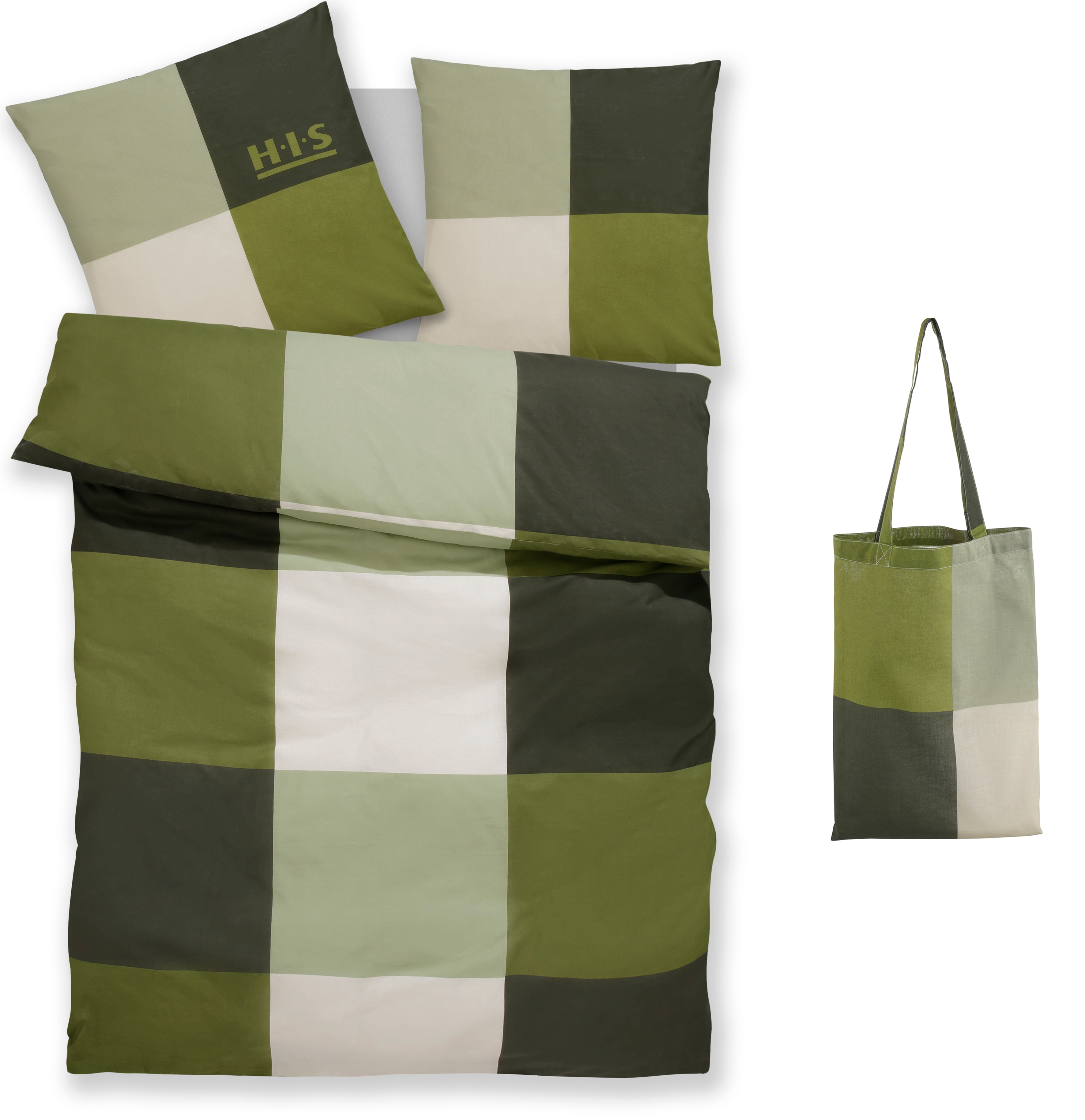 OTTO home Bettwäsche "Tirrell" 3 Bettwäsche ab Gr. 135x200 cm, 100% Baumwolle, Marke H.I.S by OTTO home