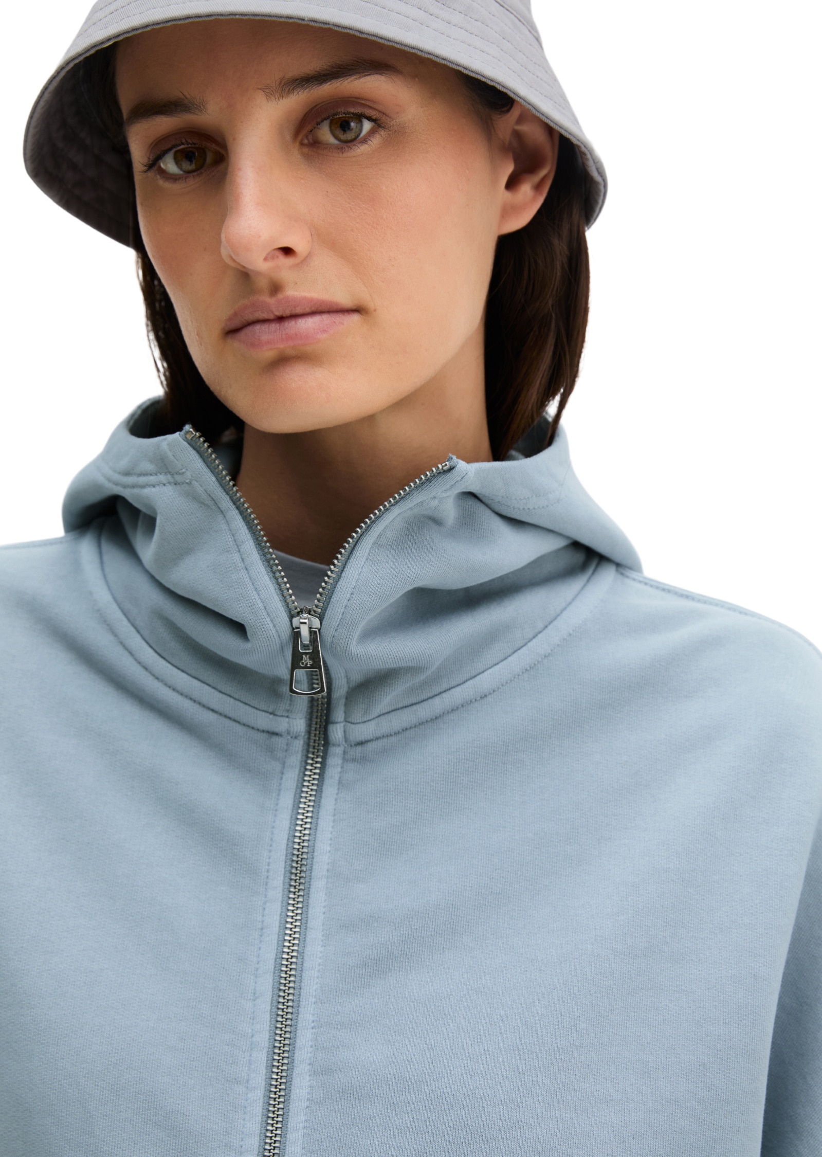 Marc O'Polo Sweatjacke »mit recycelter Baumwolle«