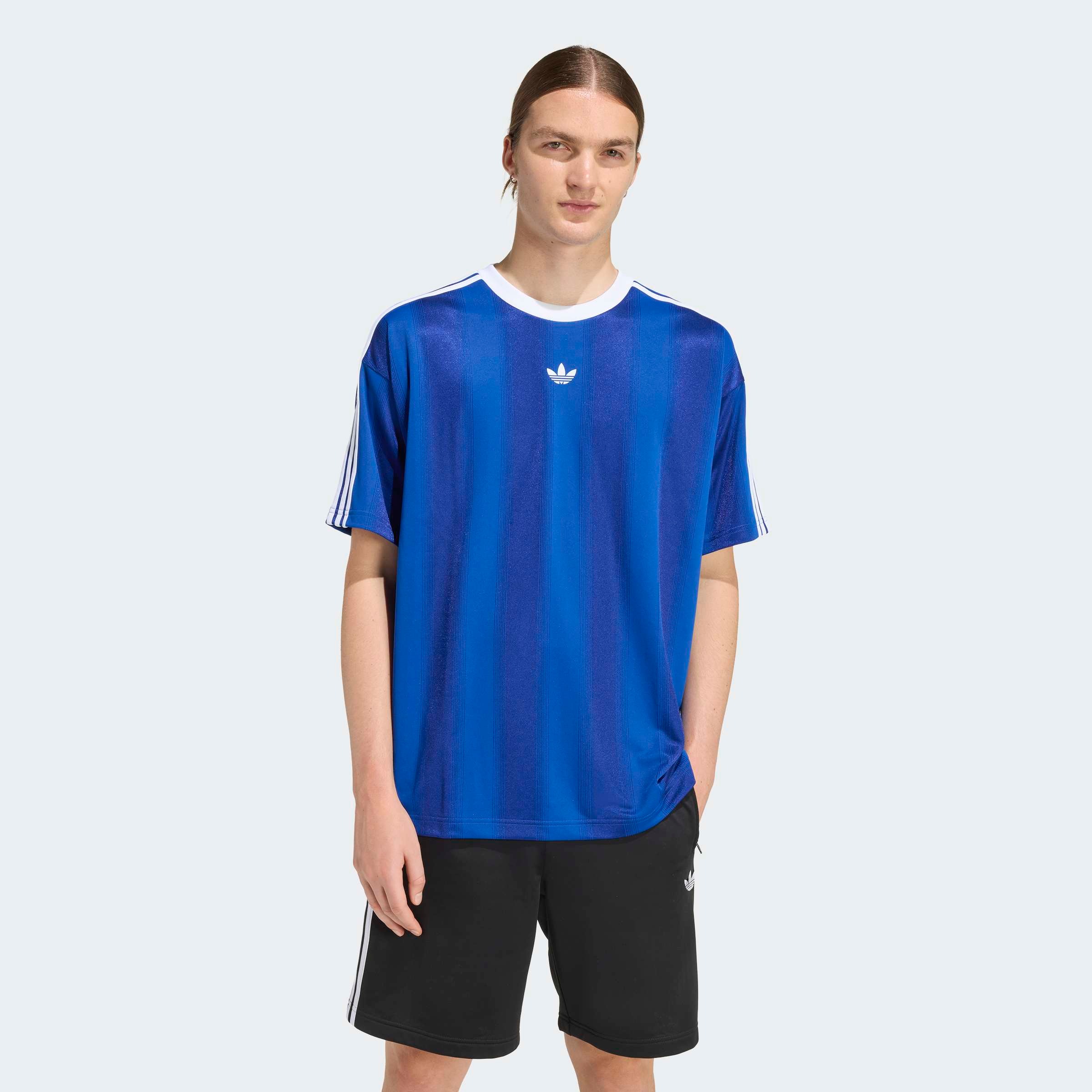 adidas Originals T-Shirt "JACQUARD JERSEY" lockere Passform, Rundhalsausschnitt, mit klassischem Trefoil Logo