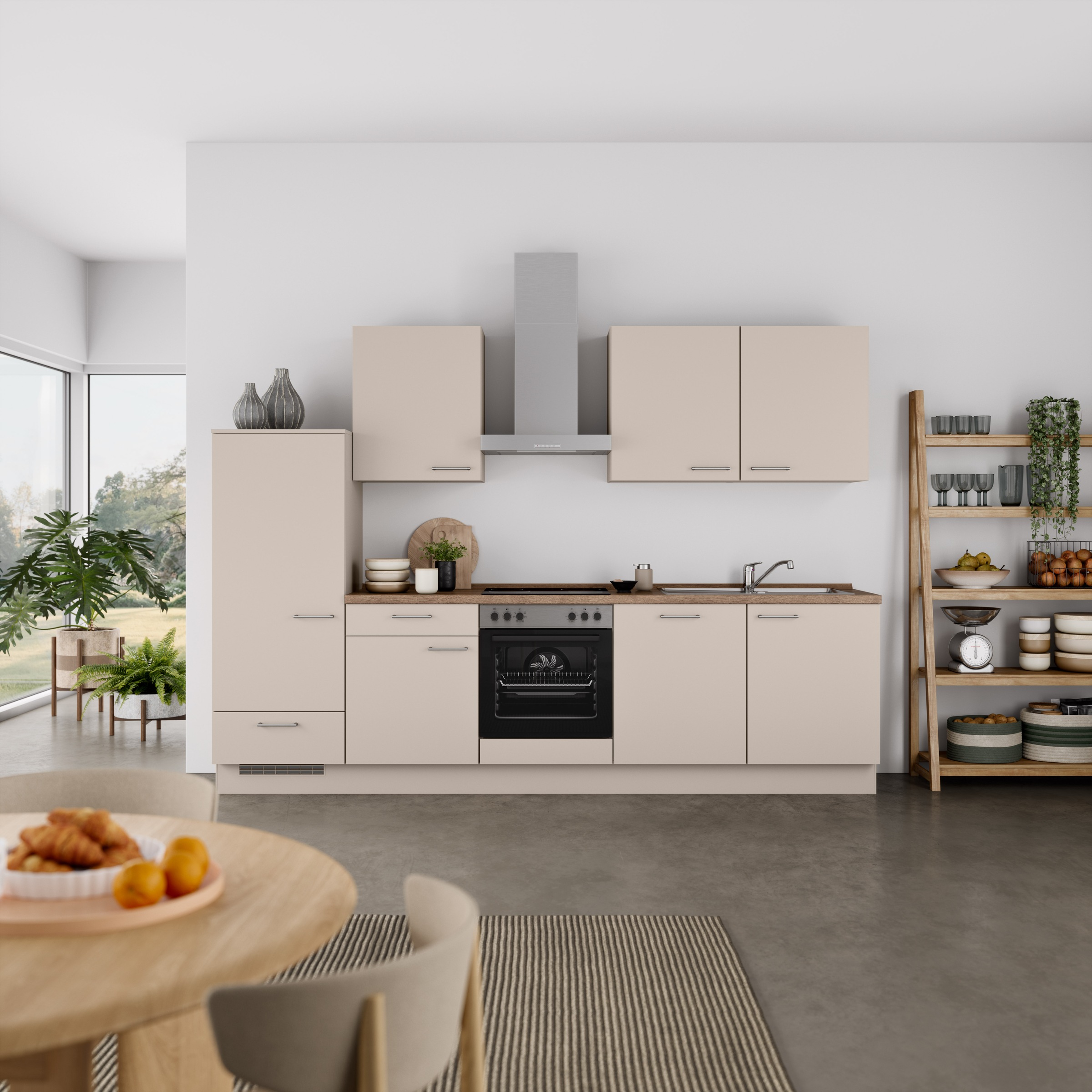 nobilia Küchenzeile ""Laser I", Ausrichtung wählbar, Breite 300 cm" vormont günstig online kaufen