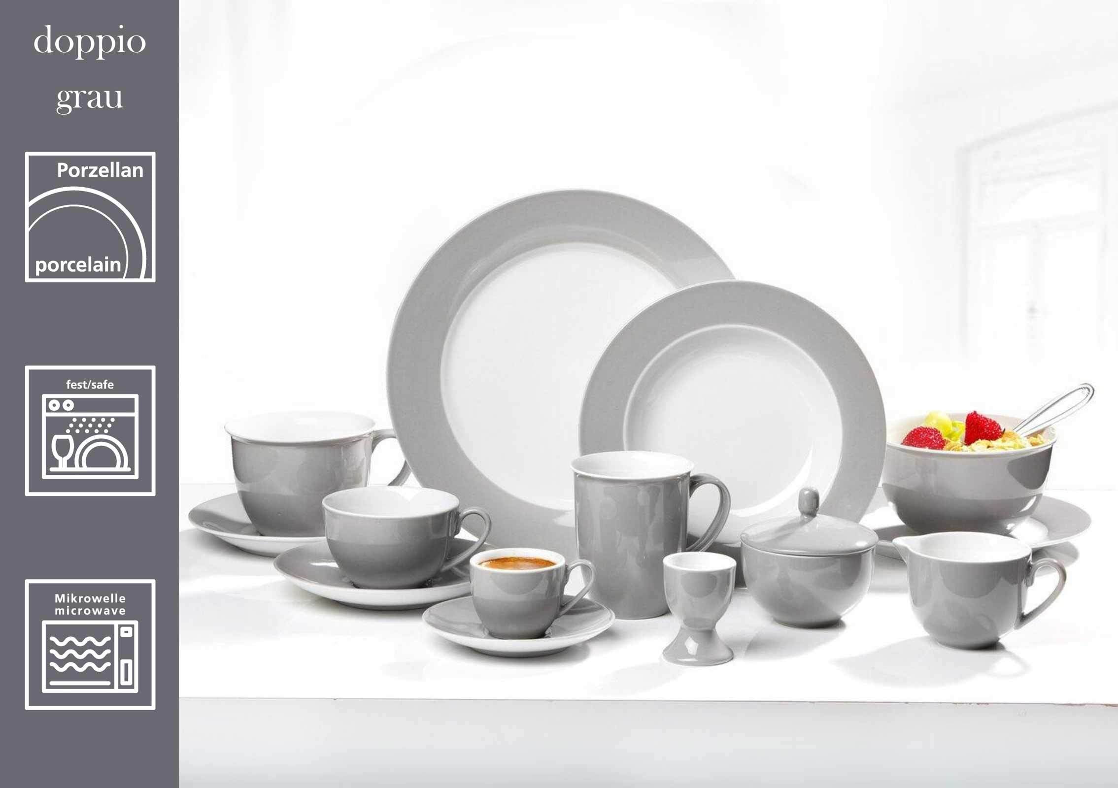 Ritzenhoff & Breker Eierbecher »Eierbecher Doppio ø 5 cm 6er Set bunt« Spülmaschinenfest, Mikrowellensicher