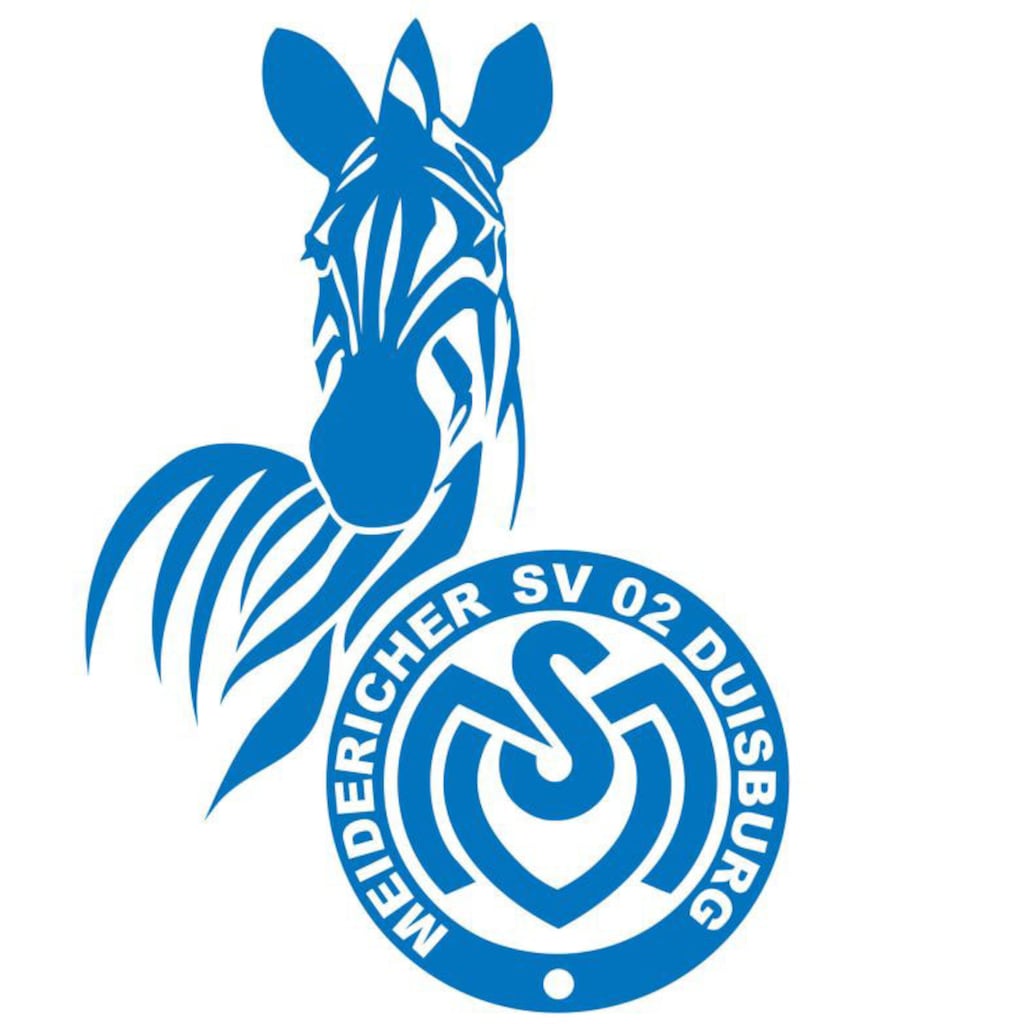 Wall-Art Wandtattoo »Fußball MSV Duisburg Logo«